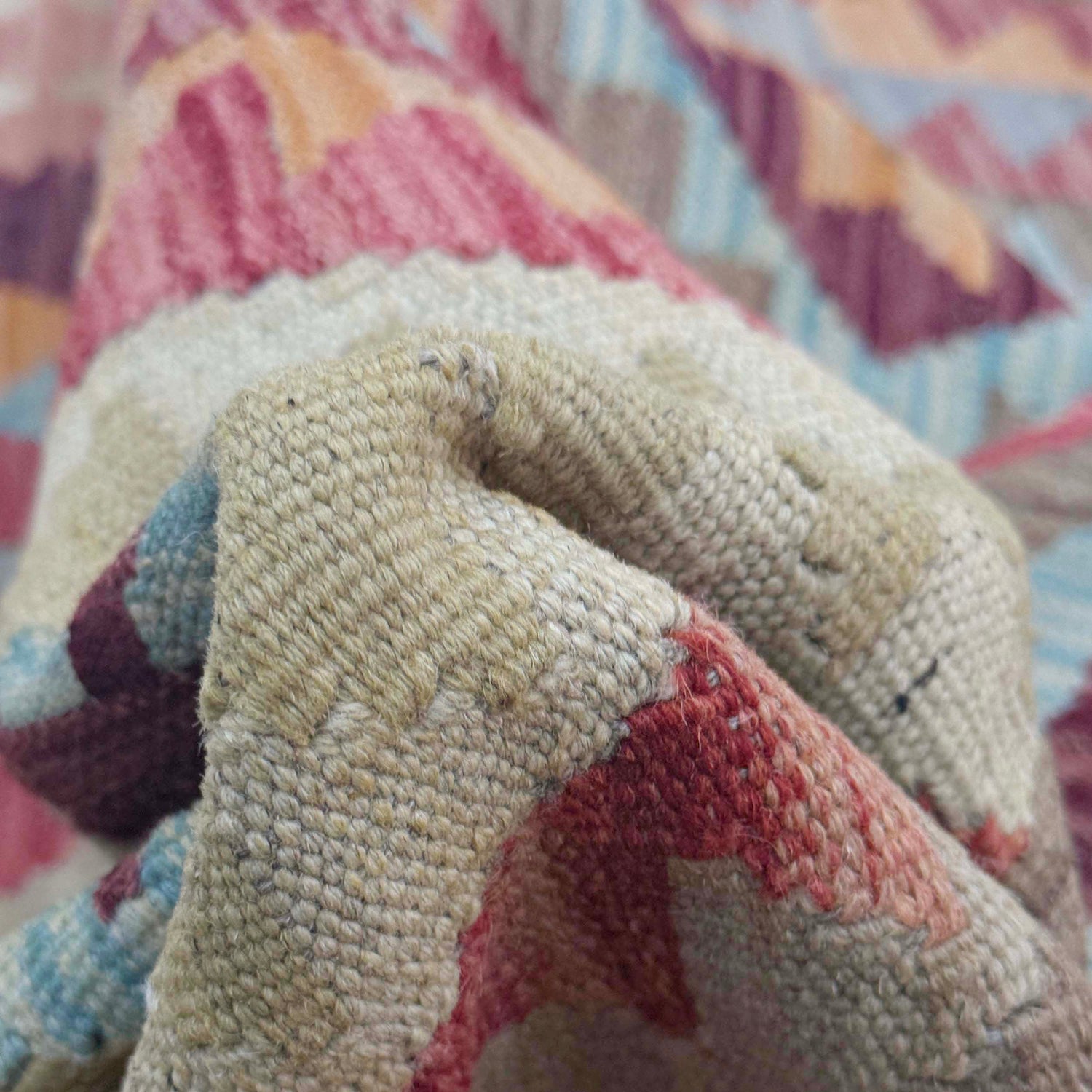 Handmade Vegetable Kilim 4' 5" x 6" 4" (ft) - No. R38822