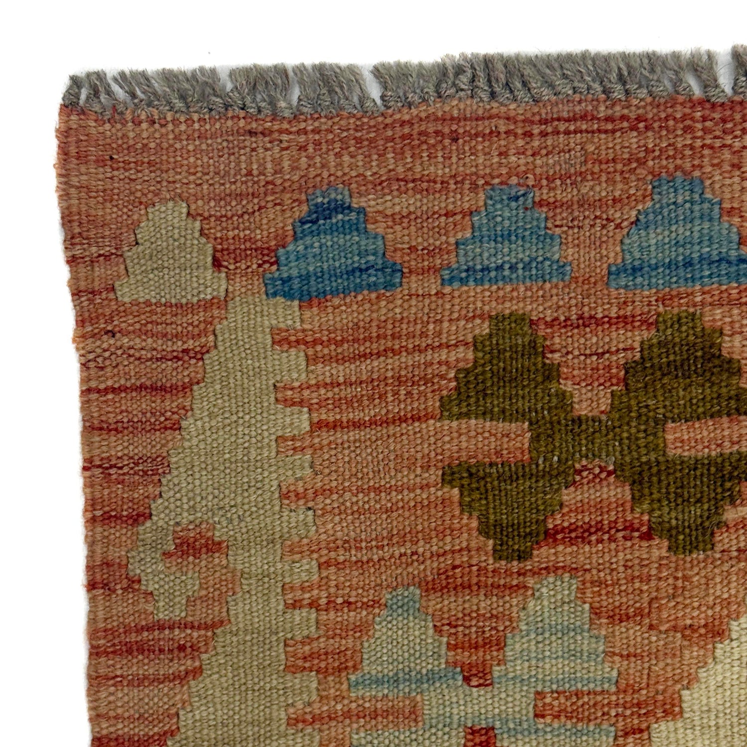 Handmade Vegetable Kelim 4' 5" x 6" 7" (ft) - No. R38823