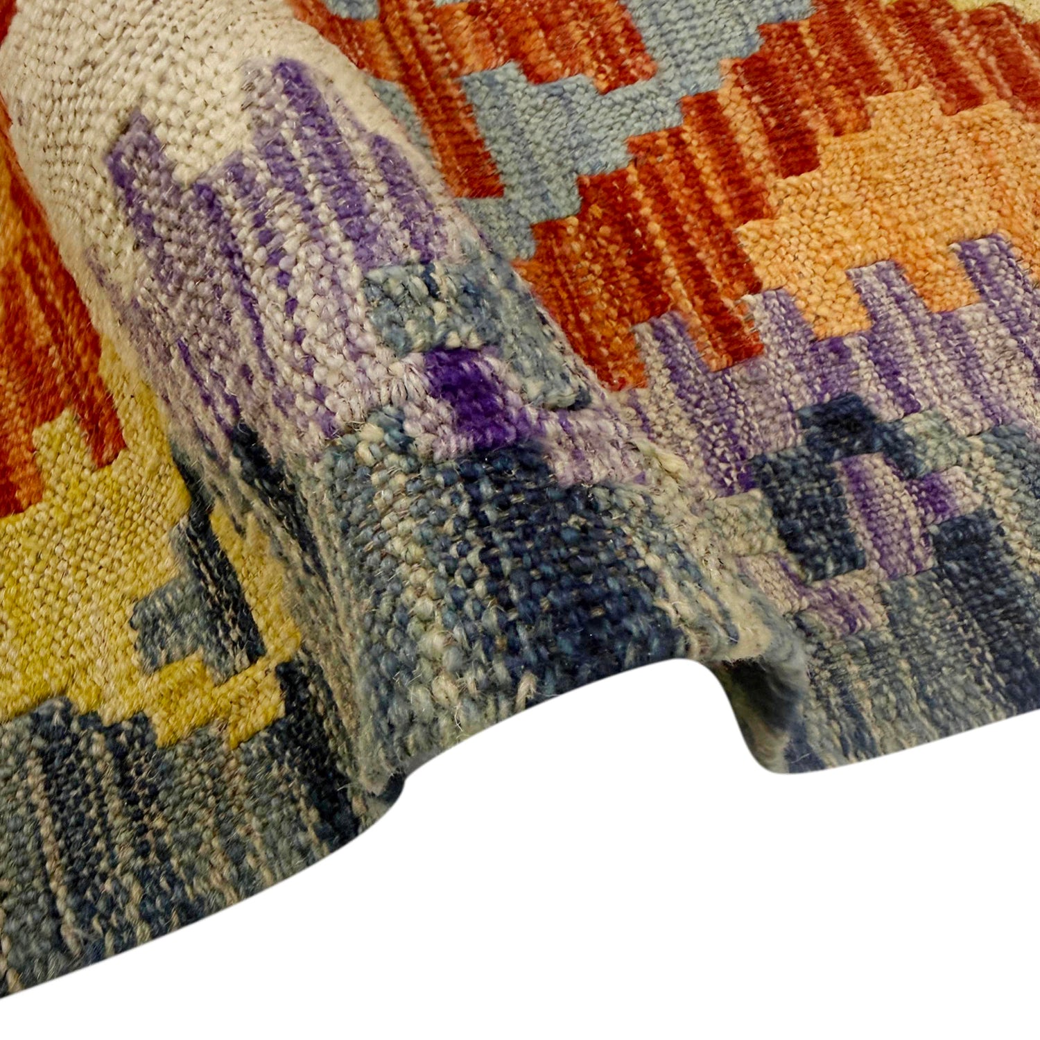 Handmade Vegetable Kelim 6' 0" x 8' 1" (ft) - No. R38940