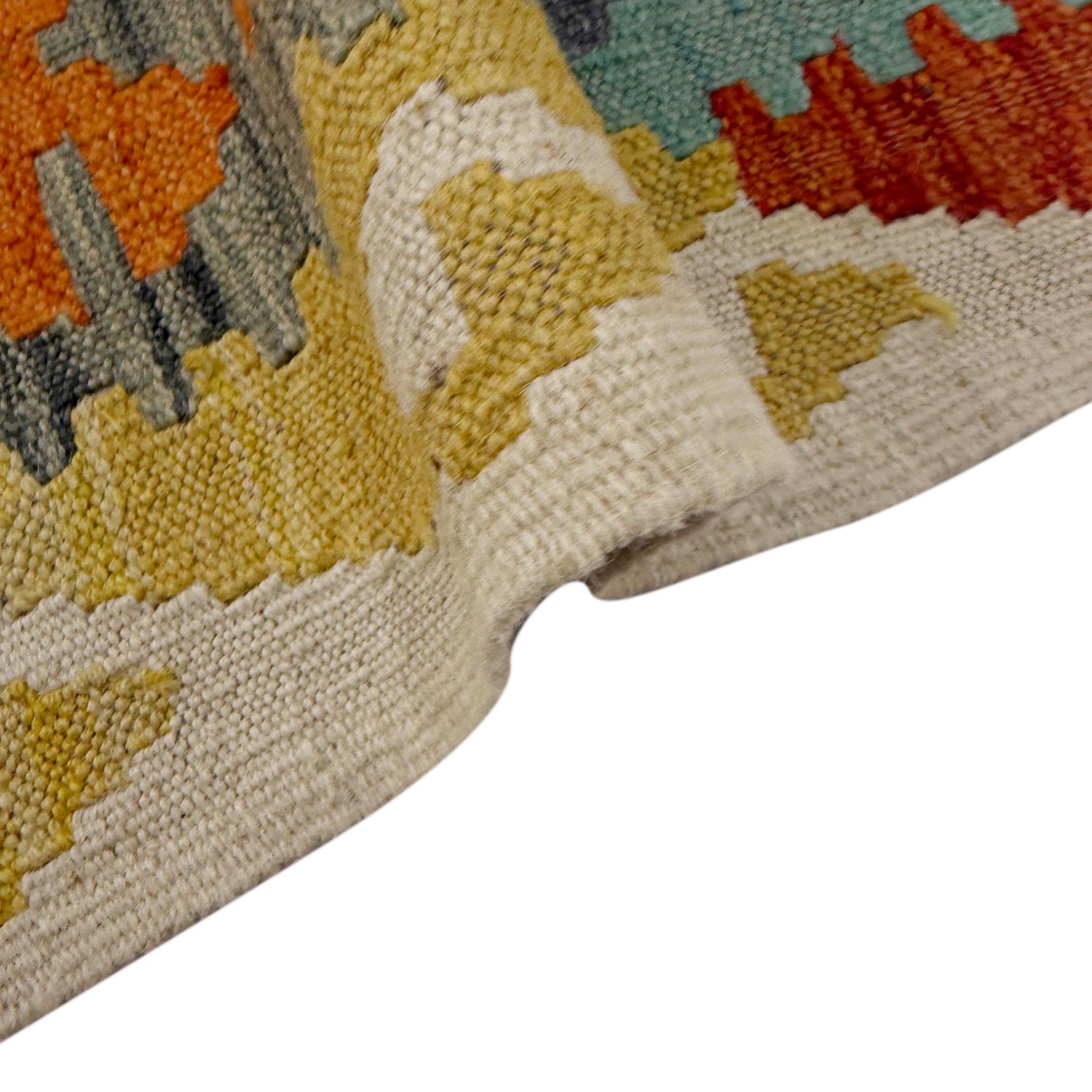 Handmade Vegetable Kilim 5' 0" x 6' 4" (ft) - No. R38941