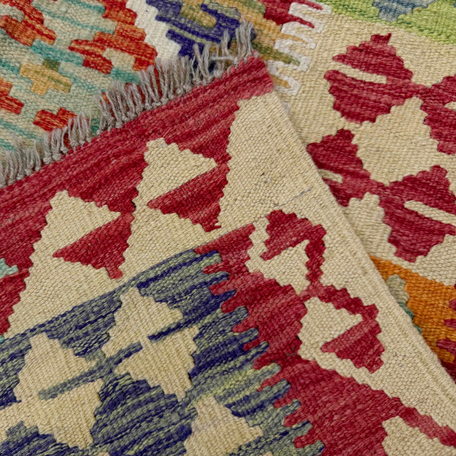 Handmade Vegetable Kelim 4' 9" x 6' 8" (ft) - No. R38944