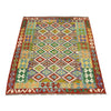 Handmade Vegetable Kilim 5' 1" x 6' 4" (ft) - No. R38947