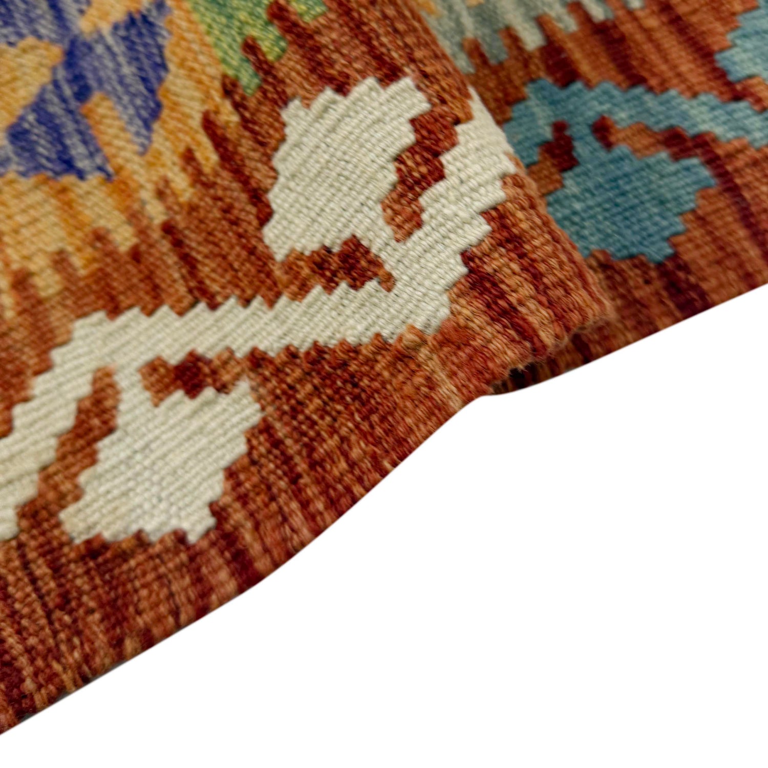 Handmade Vegetable Kilim 5' 1" x 6' 4" (ft) - No. R38947