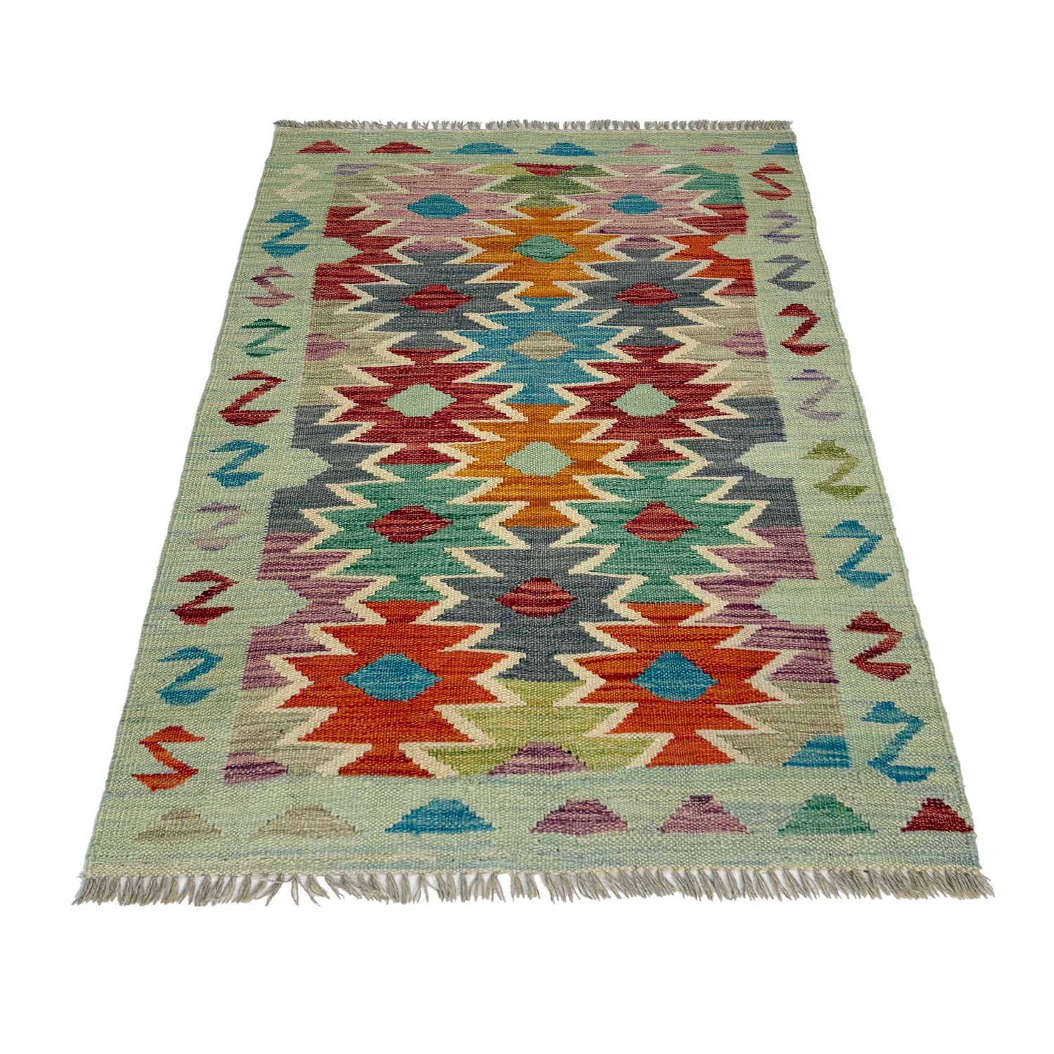 Handmade Vegetable Kelim 2' 6" x 4' 1" (ft) - No. R38948