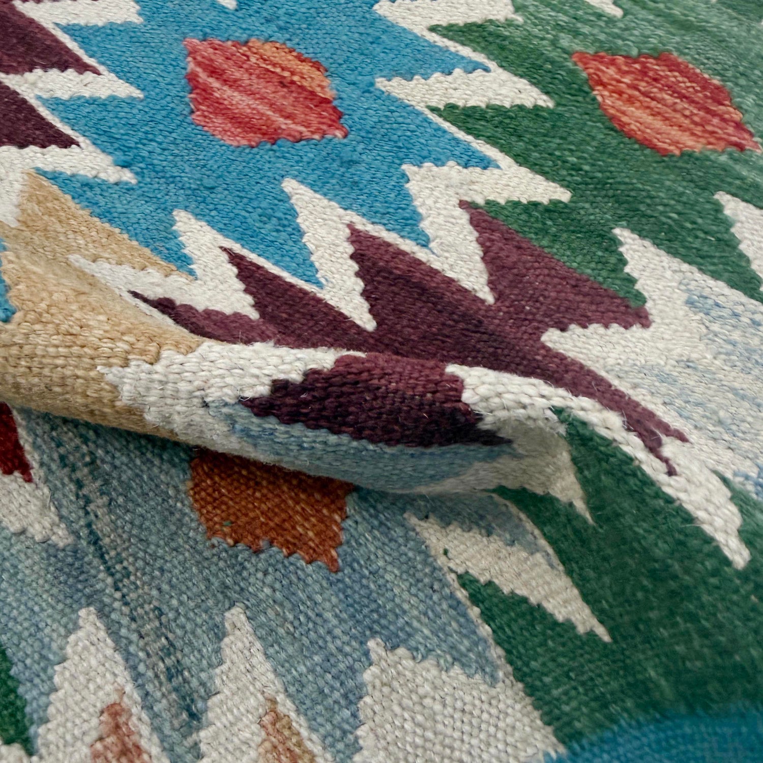 Handmade Vegetable Kelim 2' 7" x 4' 1" (ft) - No. R38951