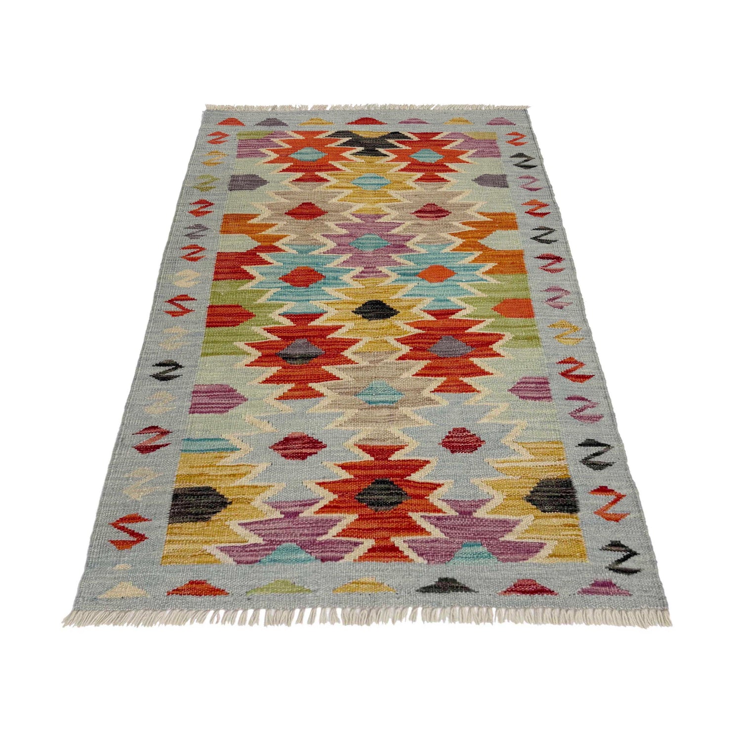 Handmade Vegetable Kelim 2' 6" x 4' 1" (ft) - No. R38955