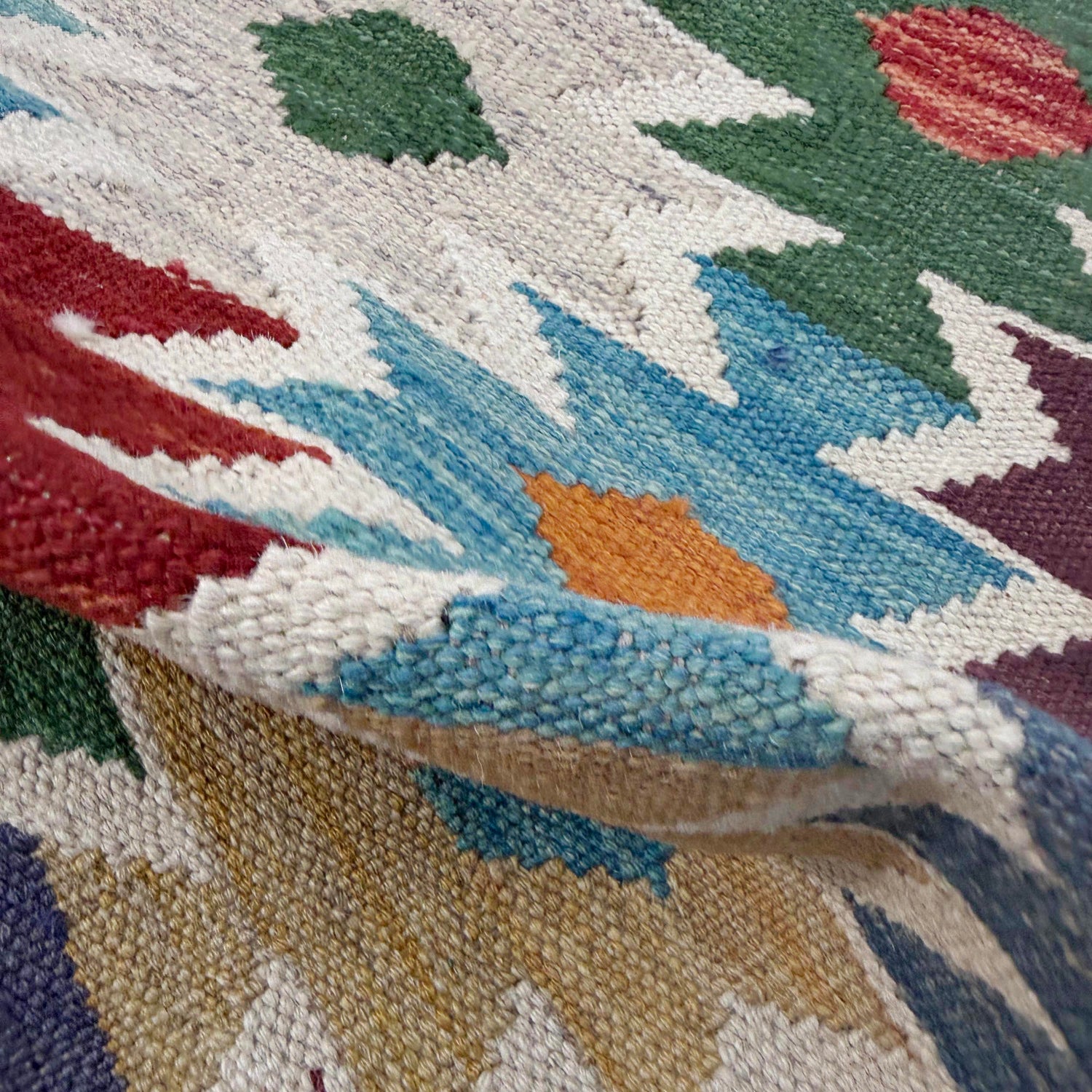 Handmade Vegetable Kelim 2' 6" x 4' 2" (ft) - No. R38957