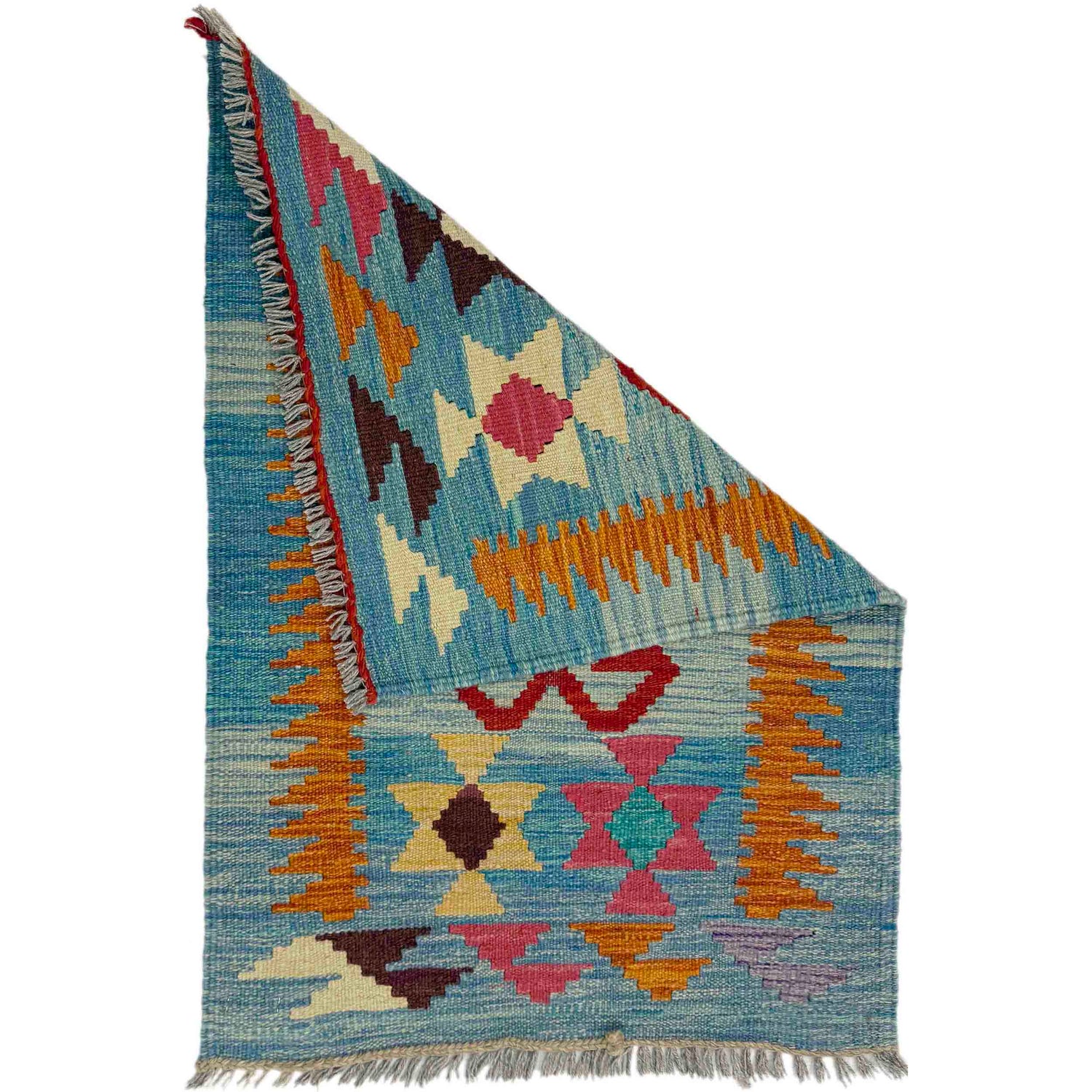 Handmade Vegetable Kilim 2' 0" x 2' 11" (ft) - No. R38958