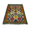 Handmade Vegetable Kelim 2' 9" x 3' 7" (ft) - No. R38976