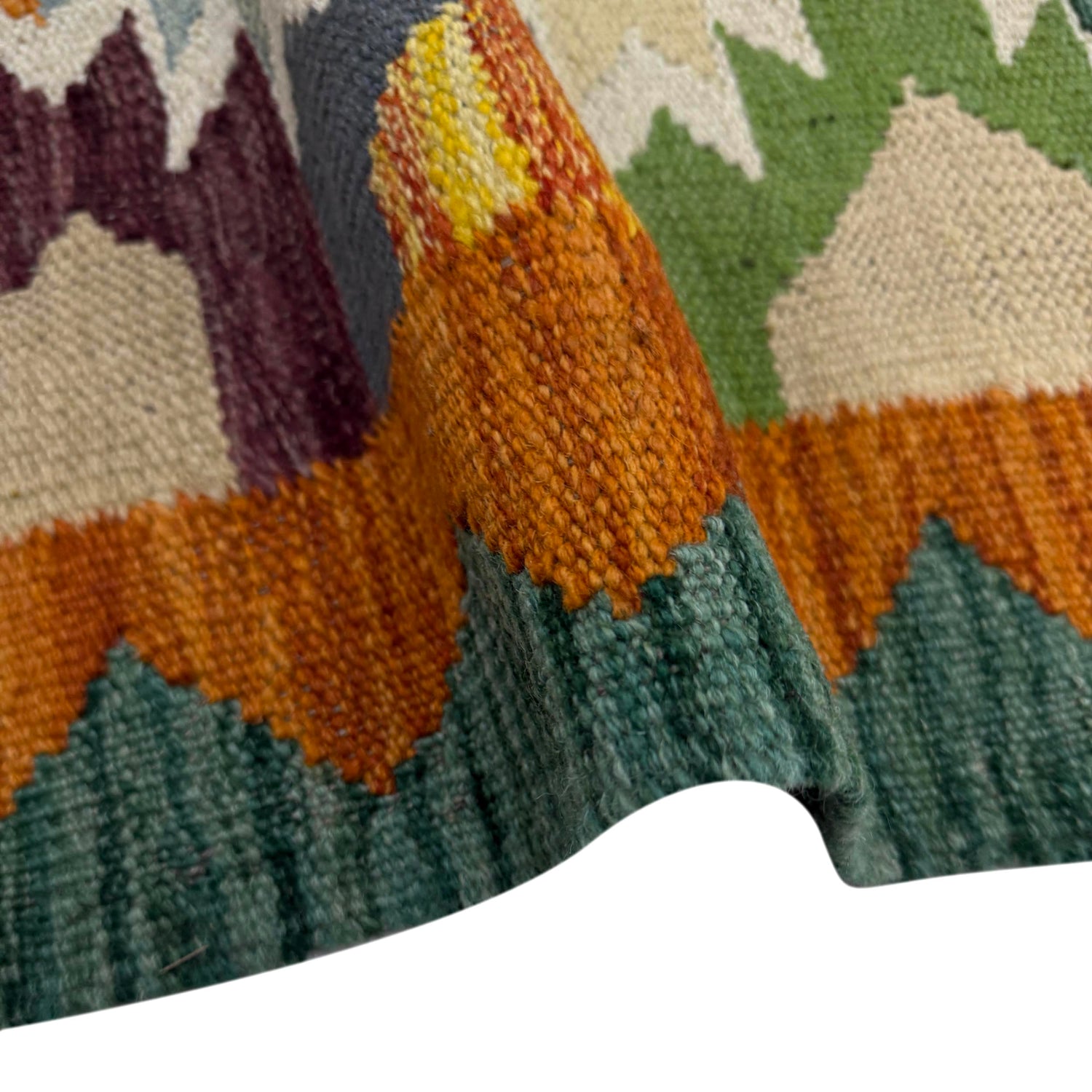 Handmade Vegetable Kelim 2' 9" x 3' 7" (ft) - No. R38976