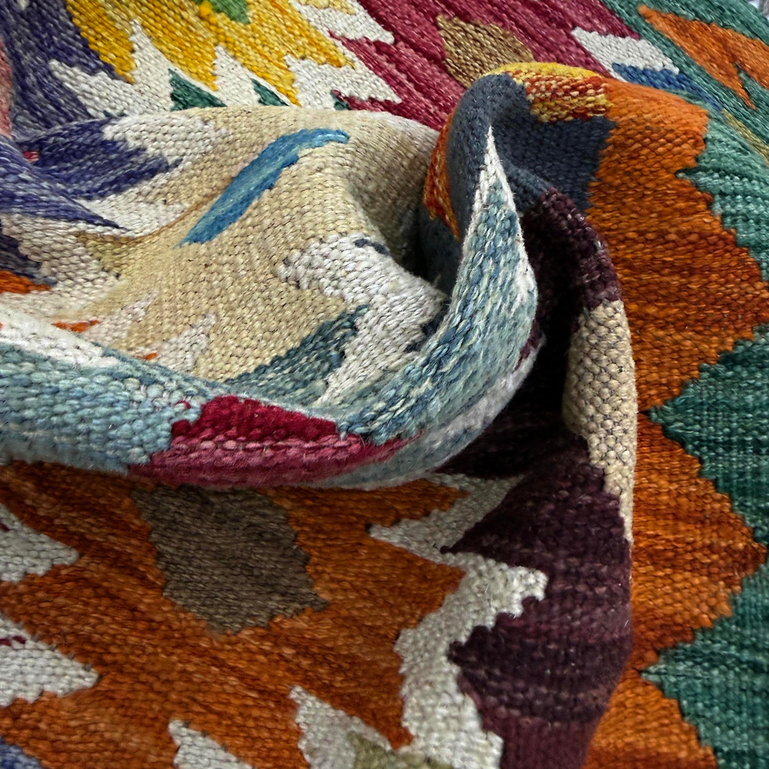Handmade Vegetable Kelim 2' 9" x 3' 7" (ft) - No. R38976