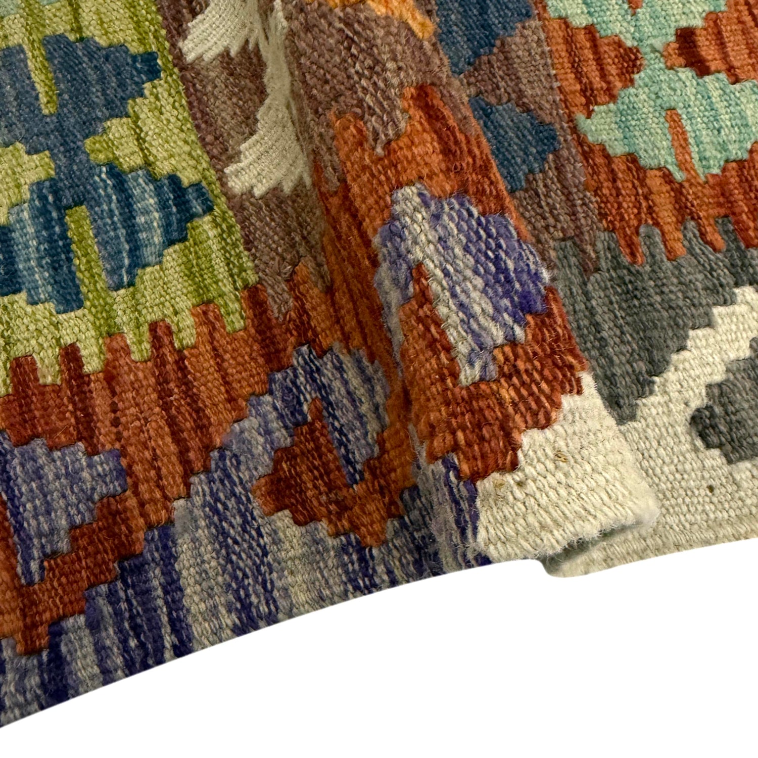 Handmade Vegetable Kelim 3' 5" x 4' 11" (ft) - No. R38979