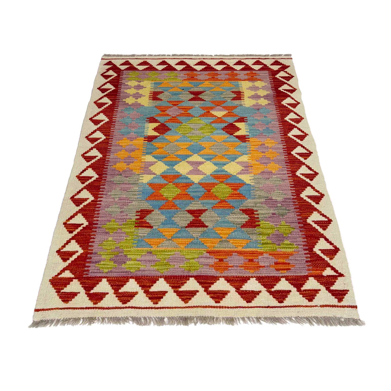 Handmade Vegetable Kelim 3' 0" x 4' 10" (ft) - No. R38980