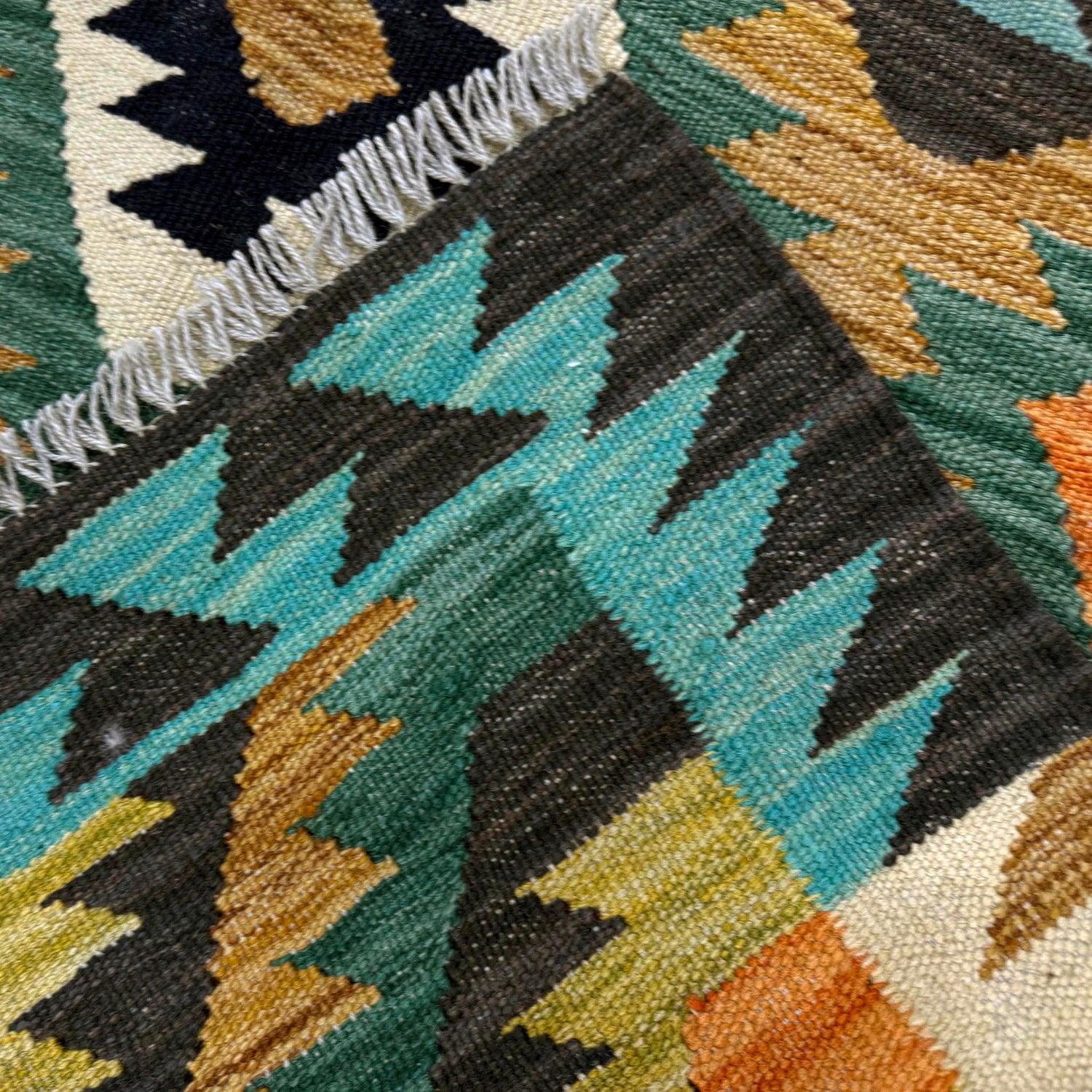Handmade Vegetable Kilim 3' 4" x 5' 0" (ft) - No. R38986