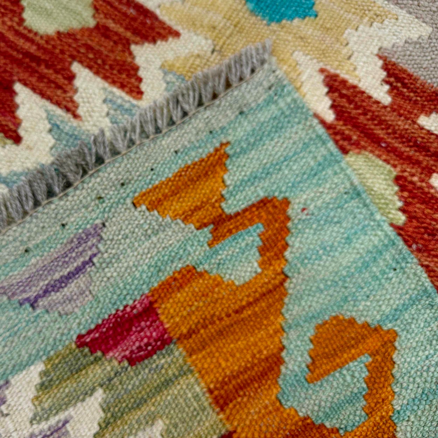 Handmade Vegetable Kelim 2' 7" x 4' 1" (ft) - No. R38989