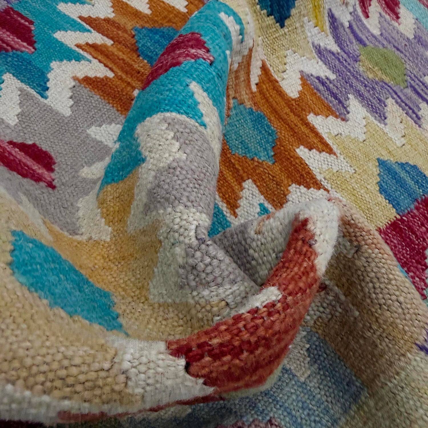 Handmade Vegetable Kelim 2' 7" x 4' 1" (ft) - No. R38989