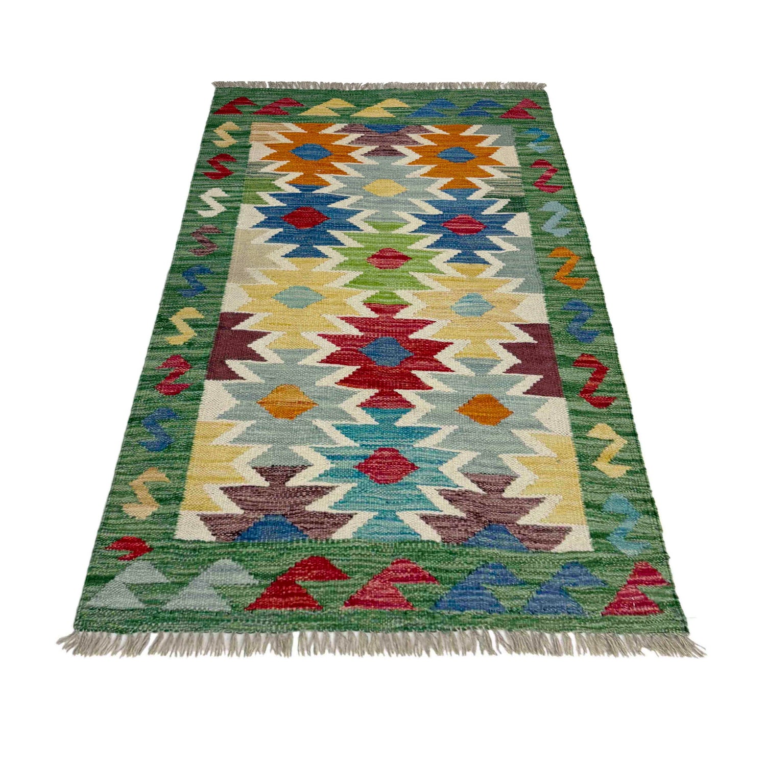 Handmade Vegetable Kelim 2' 6" x 4' 1" (ft) - No. R38991