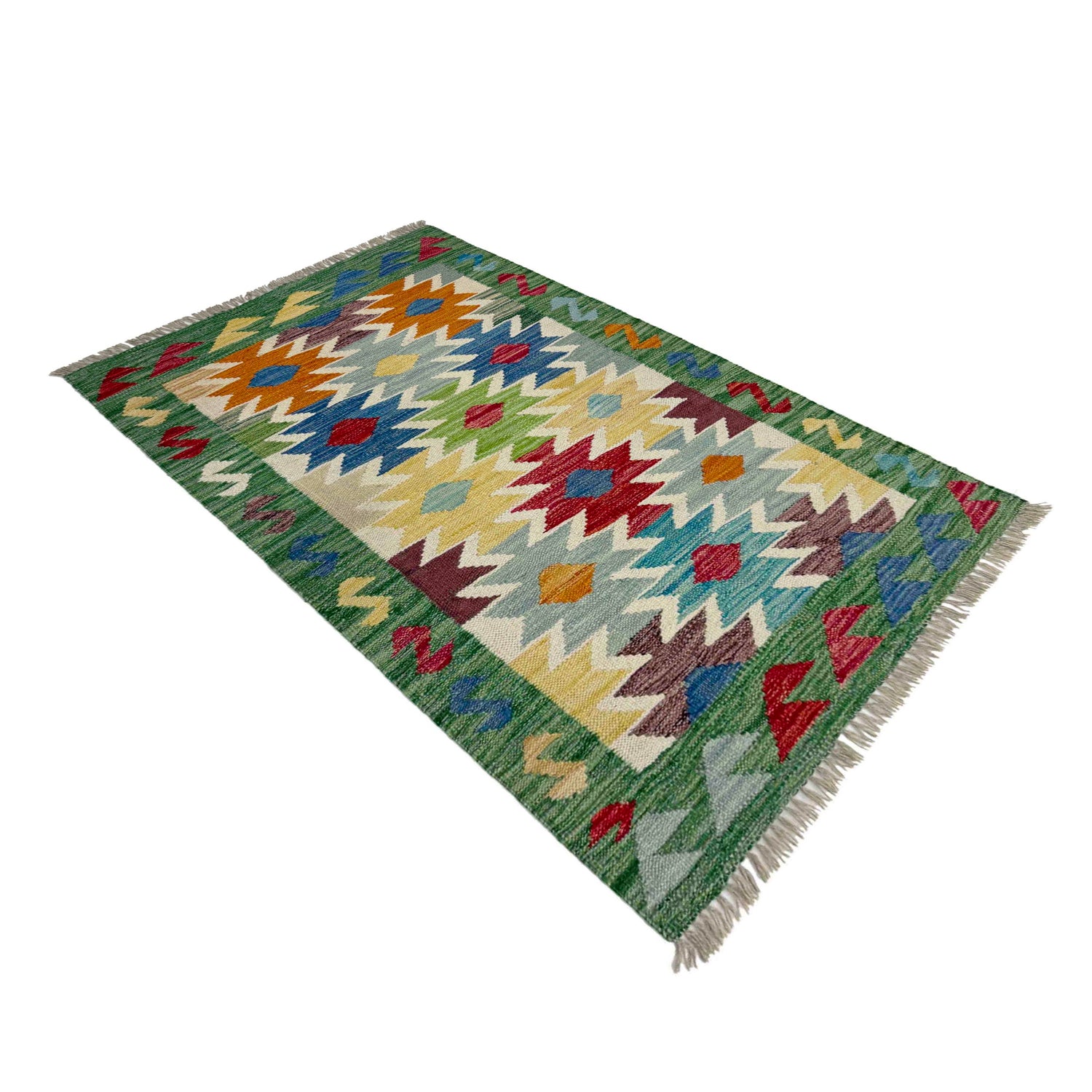 Handmade Vegetable Kelim 2' 6" x 4' 1" (ft) - No. R38991