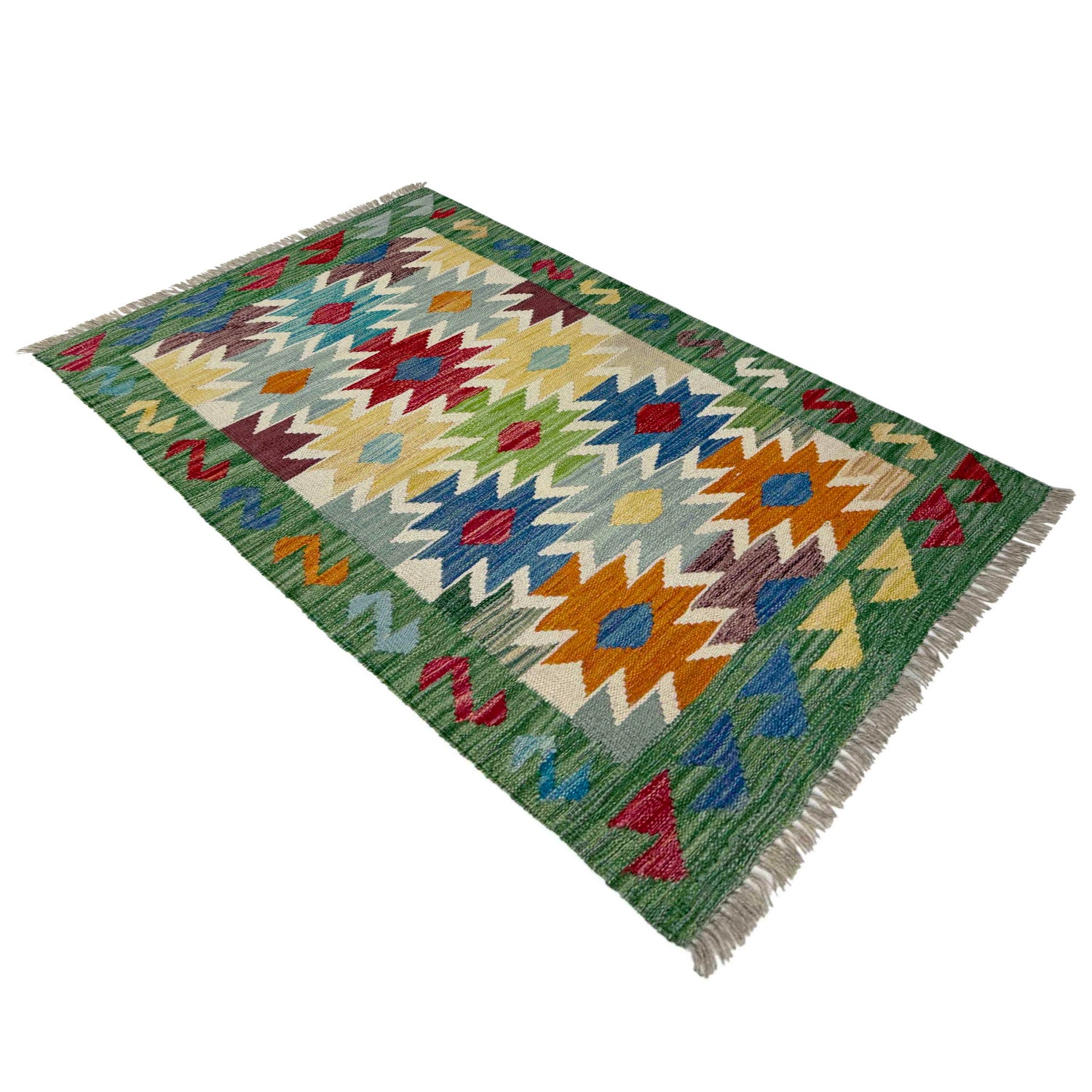 Handmade Vegetable Kelim 2' 6" x 4' 1" (ft) - No. R38991