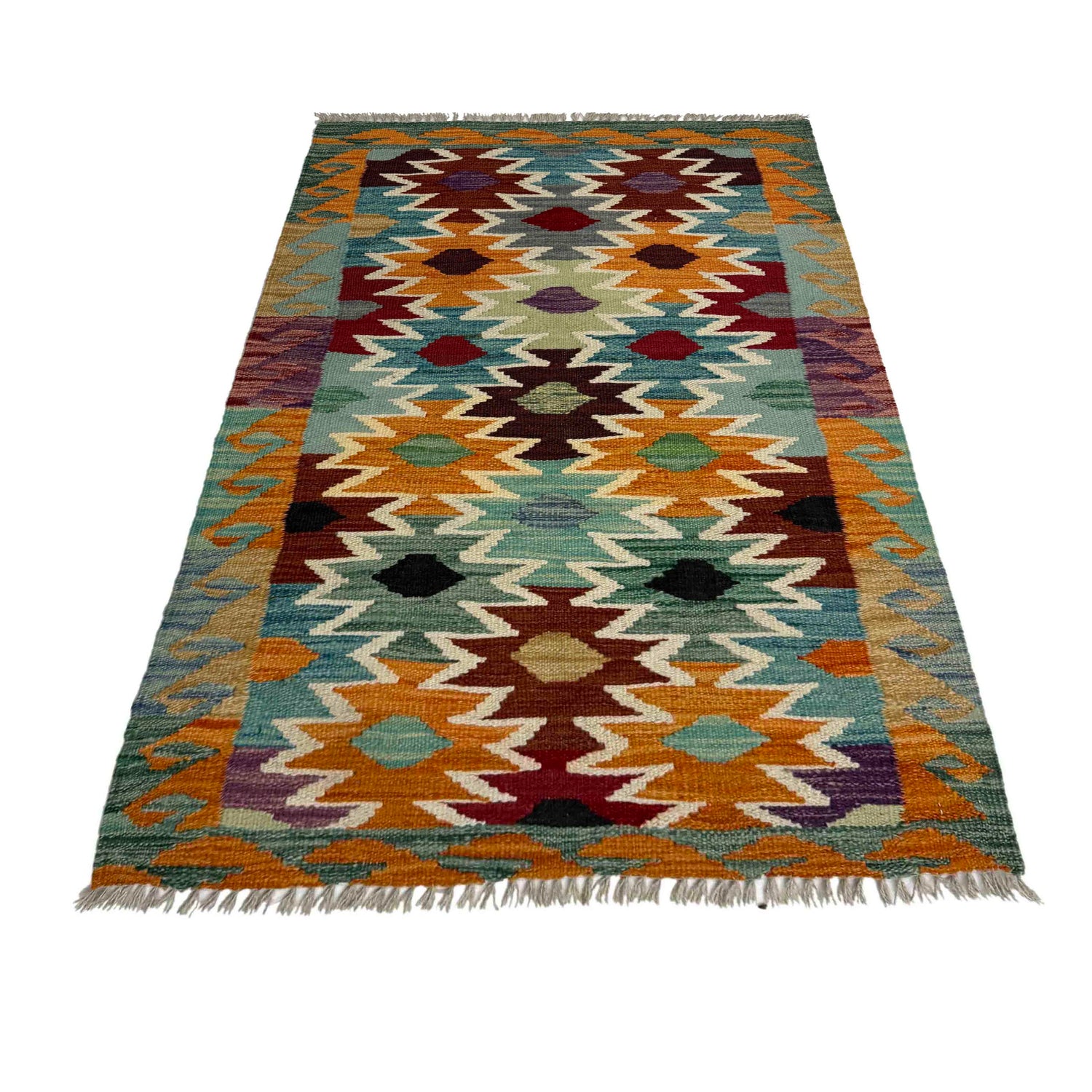 Handmade Vegetable Kilim 2' 7" x 3' 11" (ft) - No. R38992