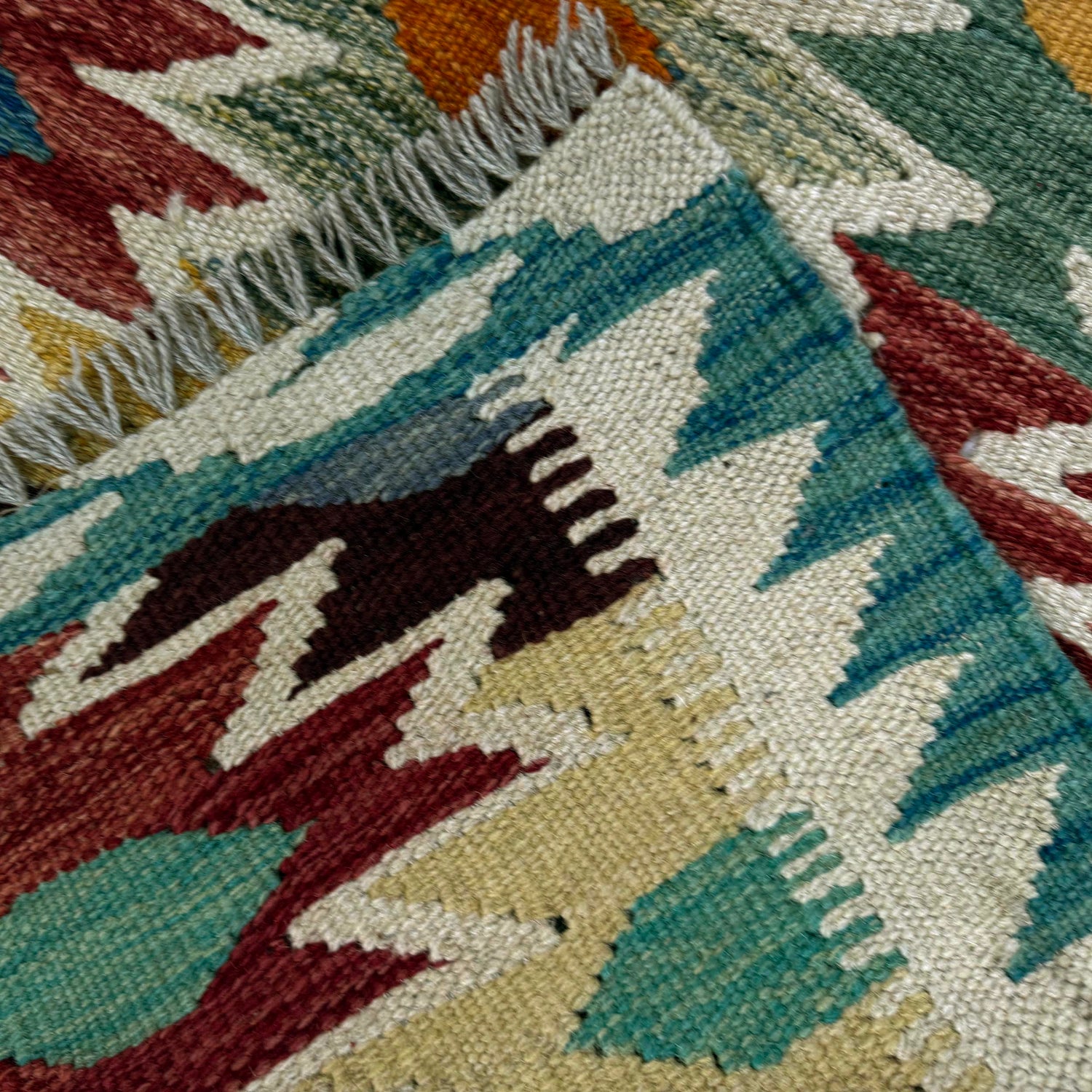 Handmade Vegetable Kelim 2' 8" x 3' 11" (ft) - No. R38993