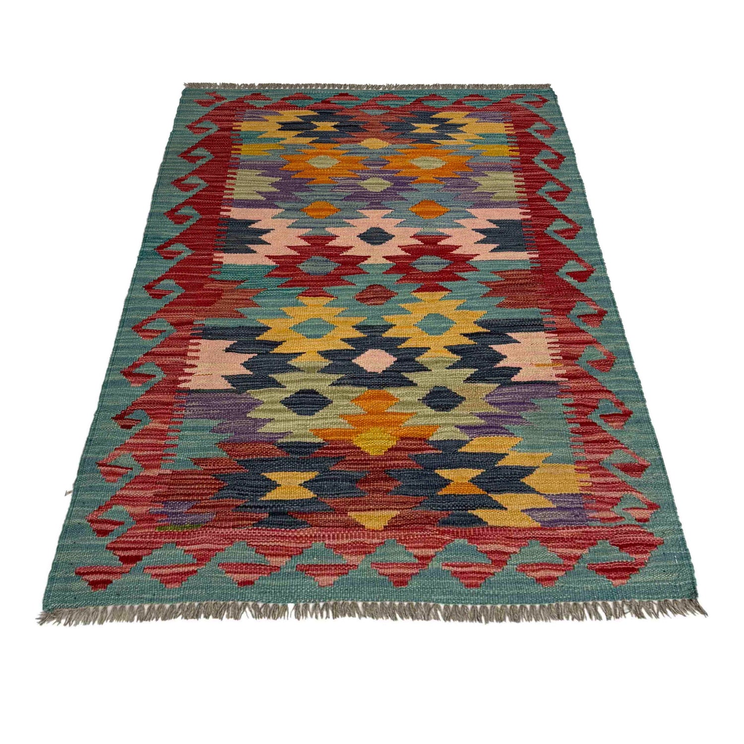Handmade Vegetable Kelim 2' 7" x 4' 0" (ft) - No. R38994