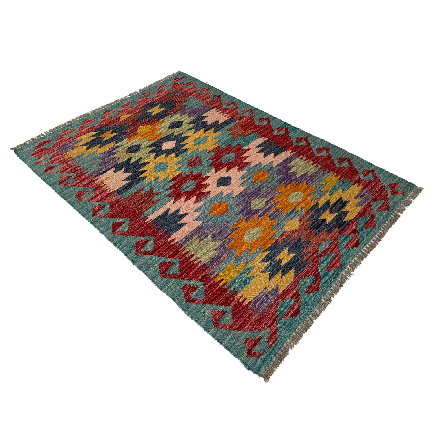 Handmade Vegetable Kelim 2' 7" x 4' 0" (ft) - No. R38994