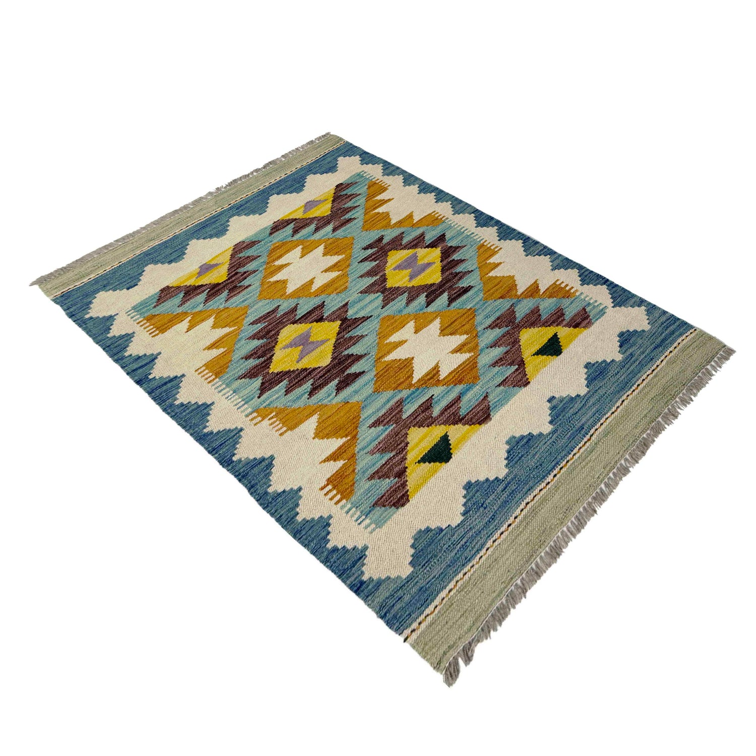 Handmade Vegetable Kilim 2' 10" x 3' 11" (ft) - No. R38997