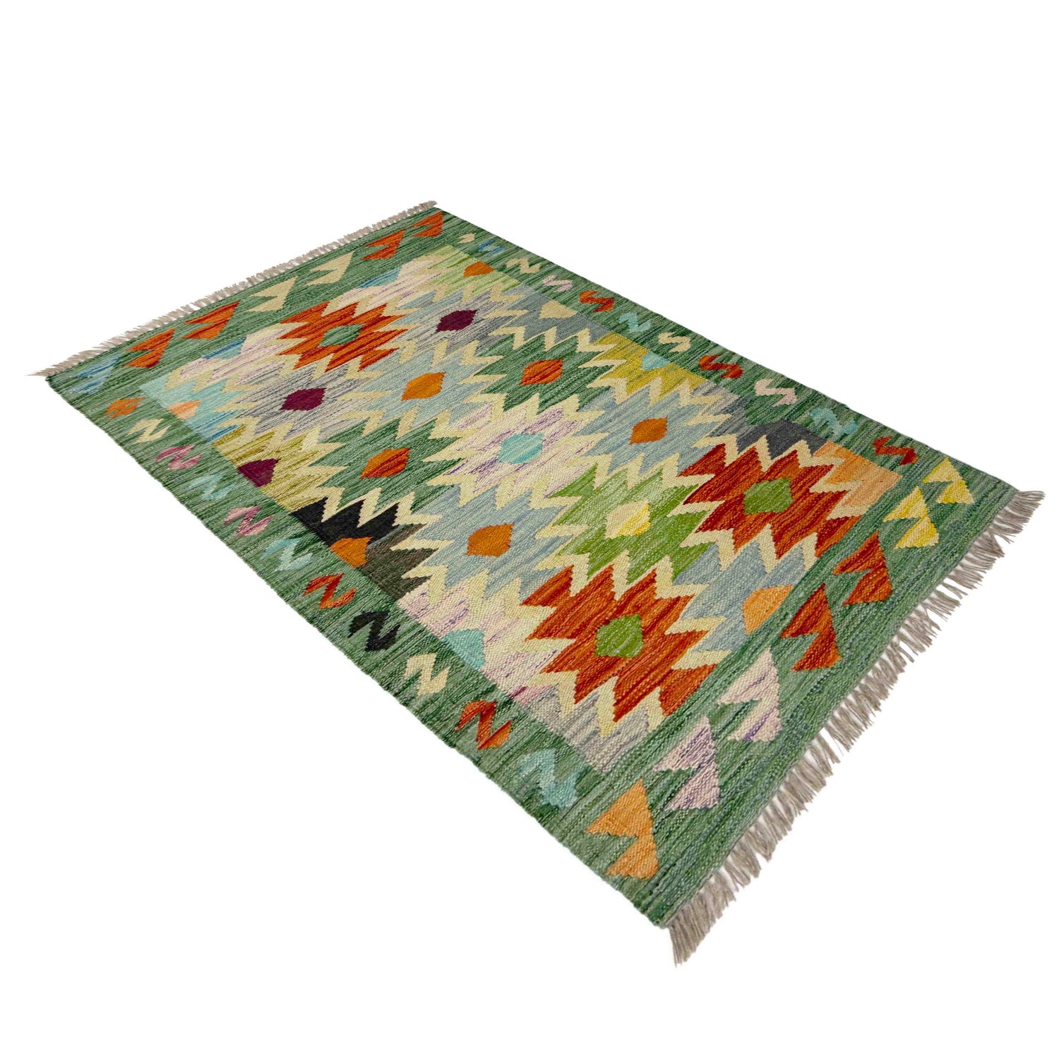 Handmade Vegetable Kelim 2' 7" x 4' 0" (ft) - No. R38998
