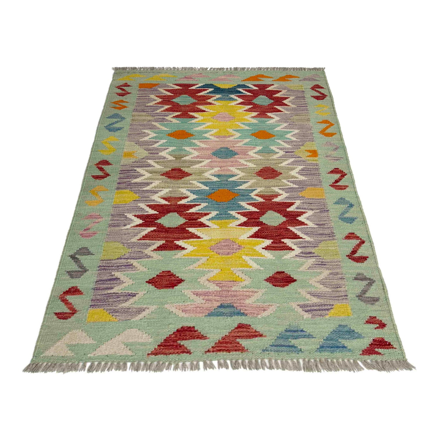 Handmade Vegetable Kelim 2' 7" x 4' 0" (ft) - No. R39001