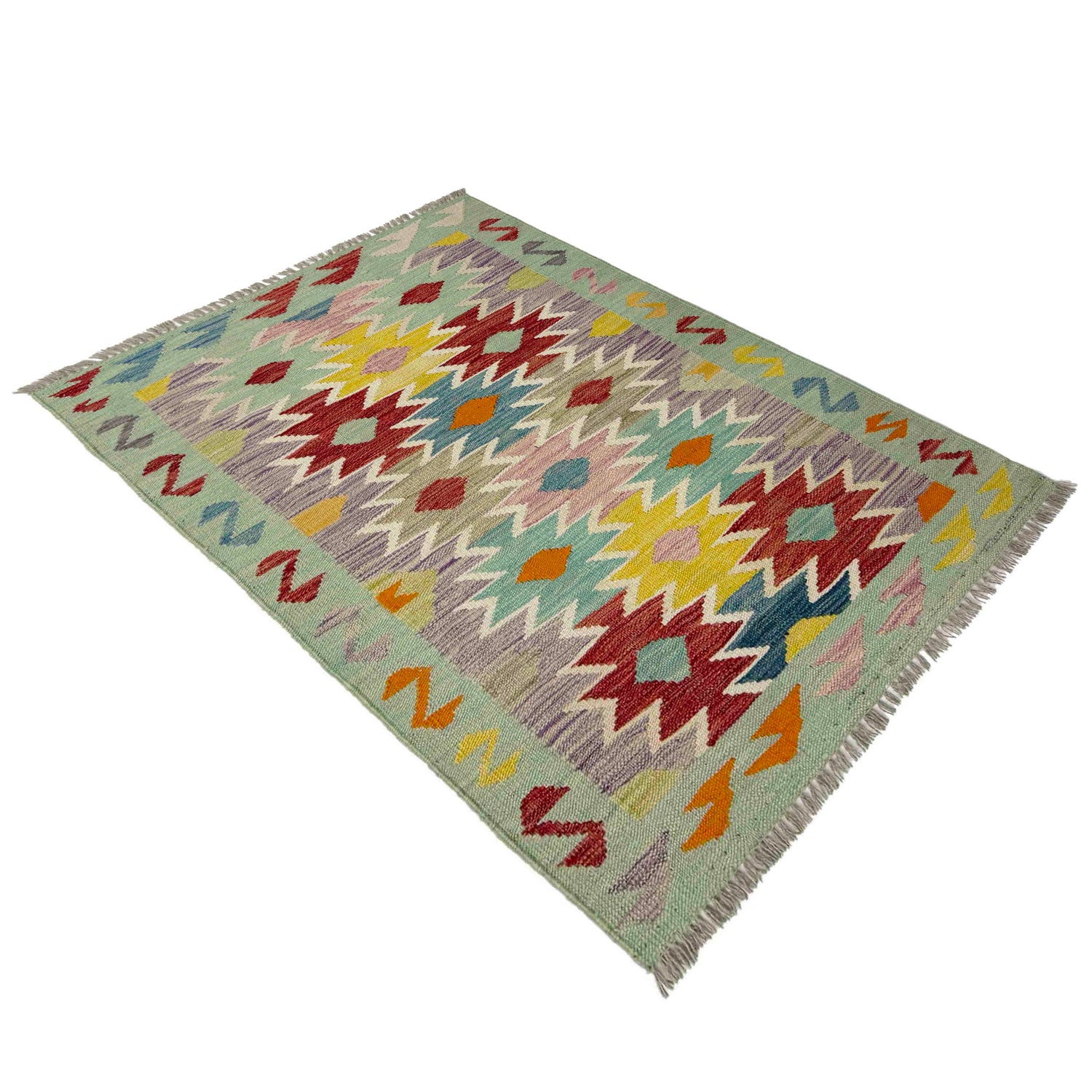 Handmade Vegetable Kelim 2' 7" x 4' 0" (ft) - No. R39001