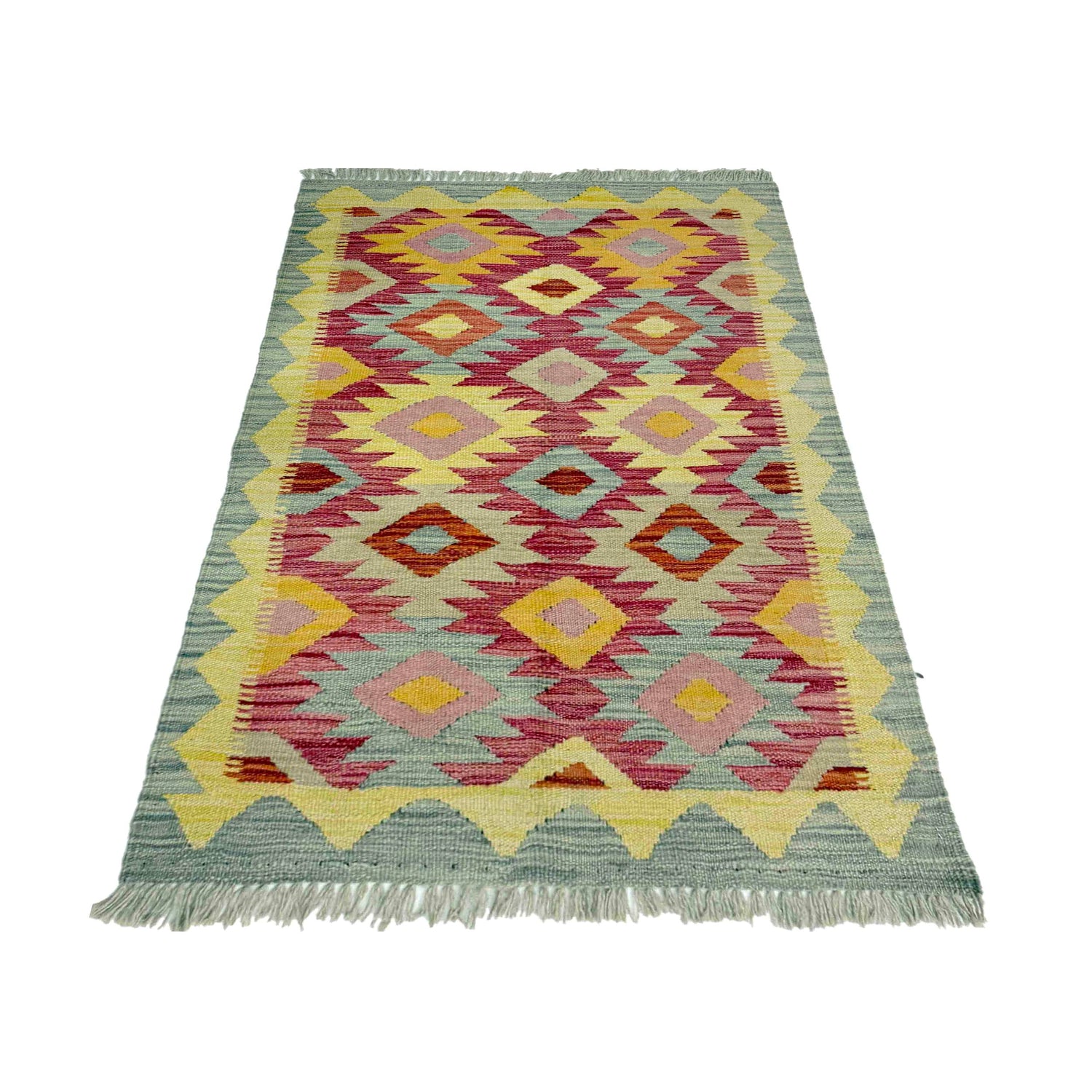 Handmade Vegetable Kilim 2' 5" x 4' 0" (ft) - No. R39002