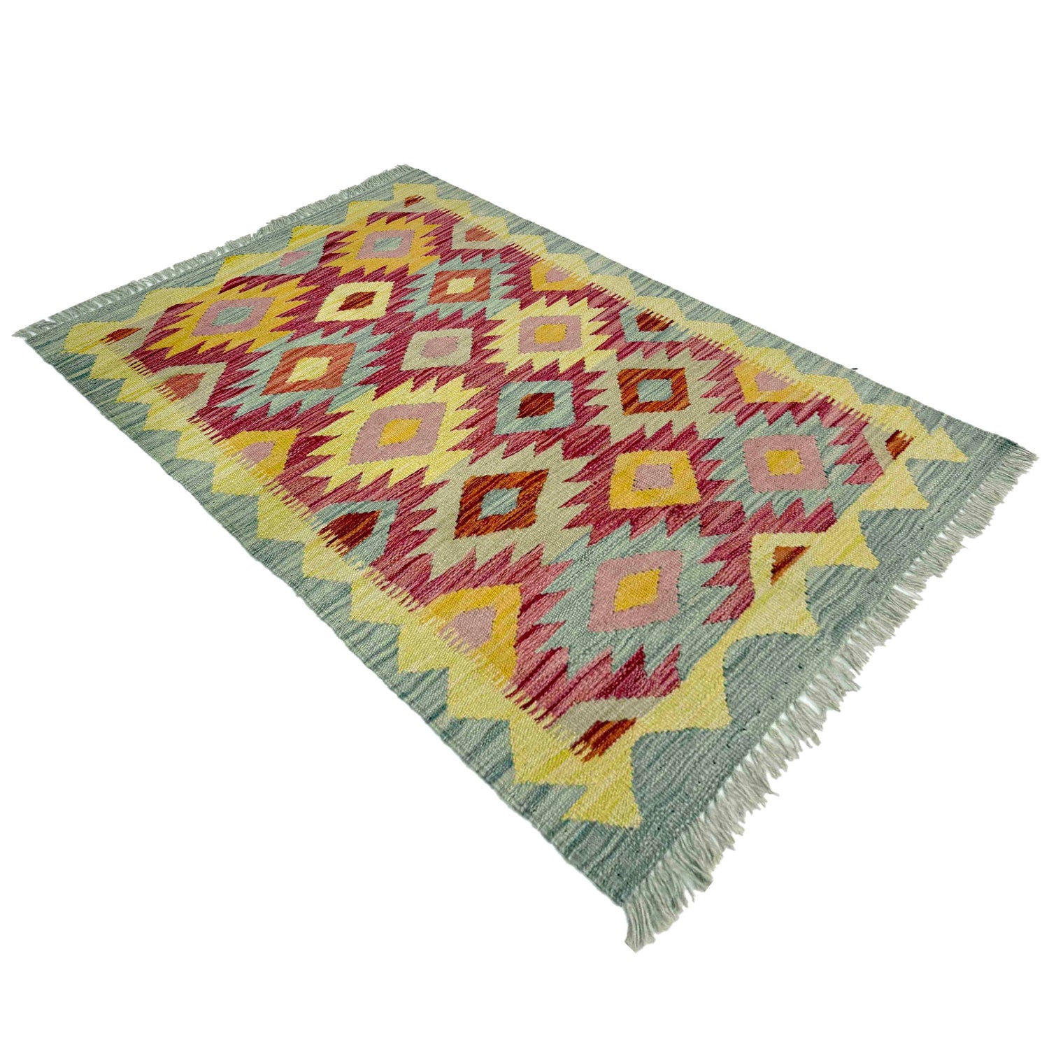 Handmade Vegetable Kilim 2' 5" x 4' 0" (ft) - No. R39002