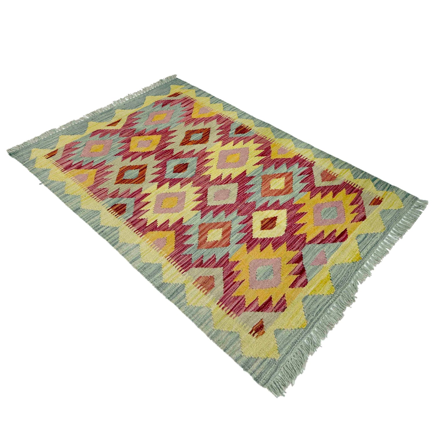 Handmade Vegetable Kilim 2' 5" x 4' 0" (ft) - No. R39002