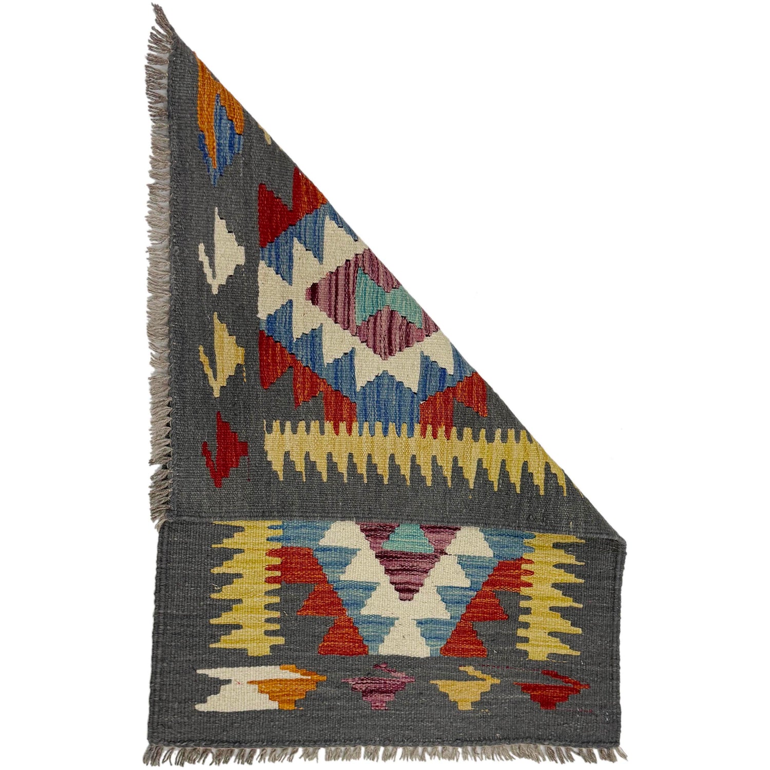 Handmade Vegetable Kilim 2' 1" x 3' 0" (ft) - No. R39007