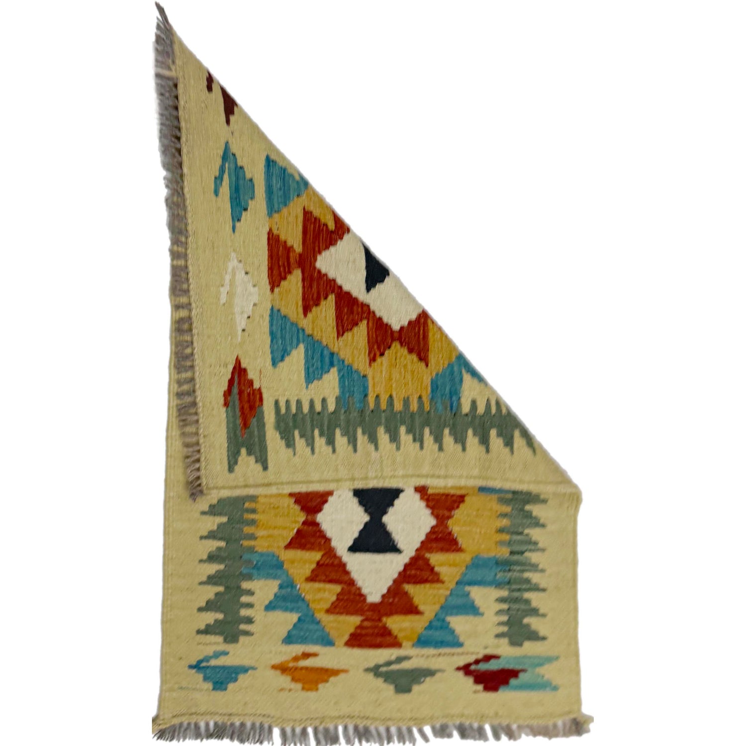 Handmade Vegetable Kilim 2' 0" x 2' 11" (ft) - No. R39010