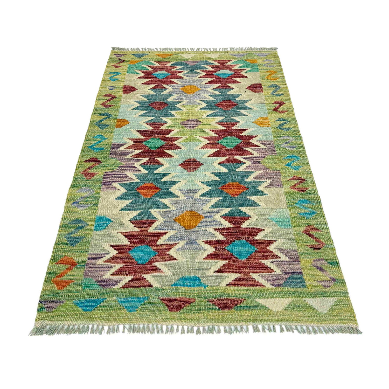 Handmade Vegetable Kelim 2' 6" x 4' 1" (ft) - No. R39017