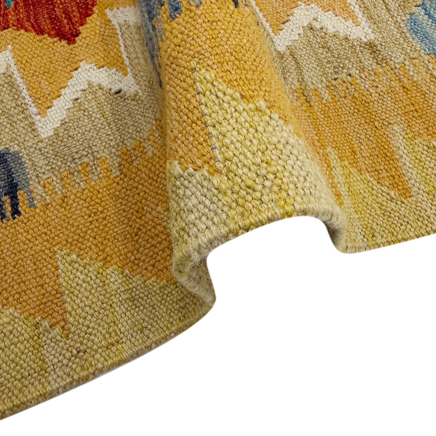 Handmade Vegetable Kelim 3' 3" x 4' 10" (ft) - No. R39024