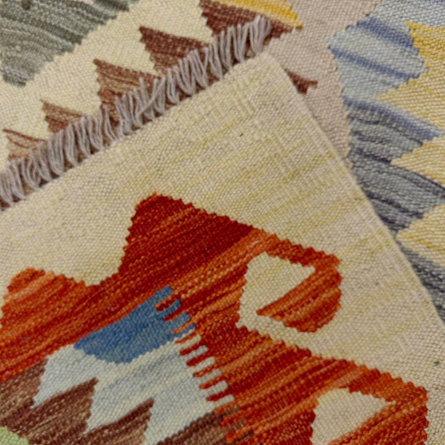 Handmade Vegetable Kilim 3' 5" x 5' 1" (ft) - No. R39025