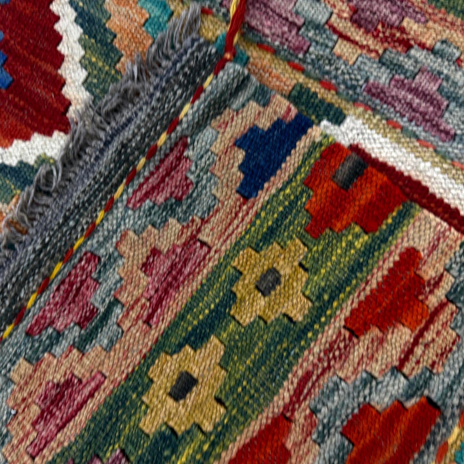 Handmade Vegetable Kilim 3' 4" x 4' 10" (ft) - No. R39027