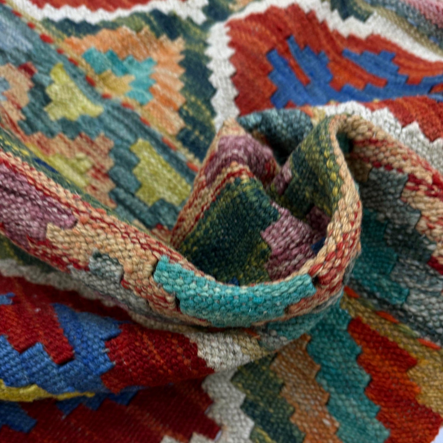 Handmade Vegetable Kilim 3' 4" x 4' 10" (ft) - No. R39027