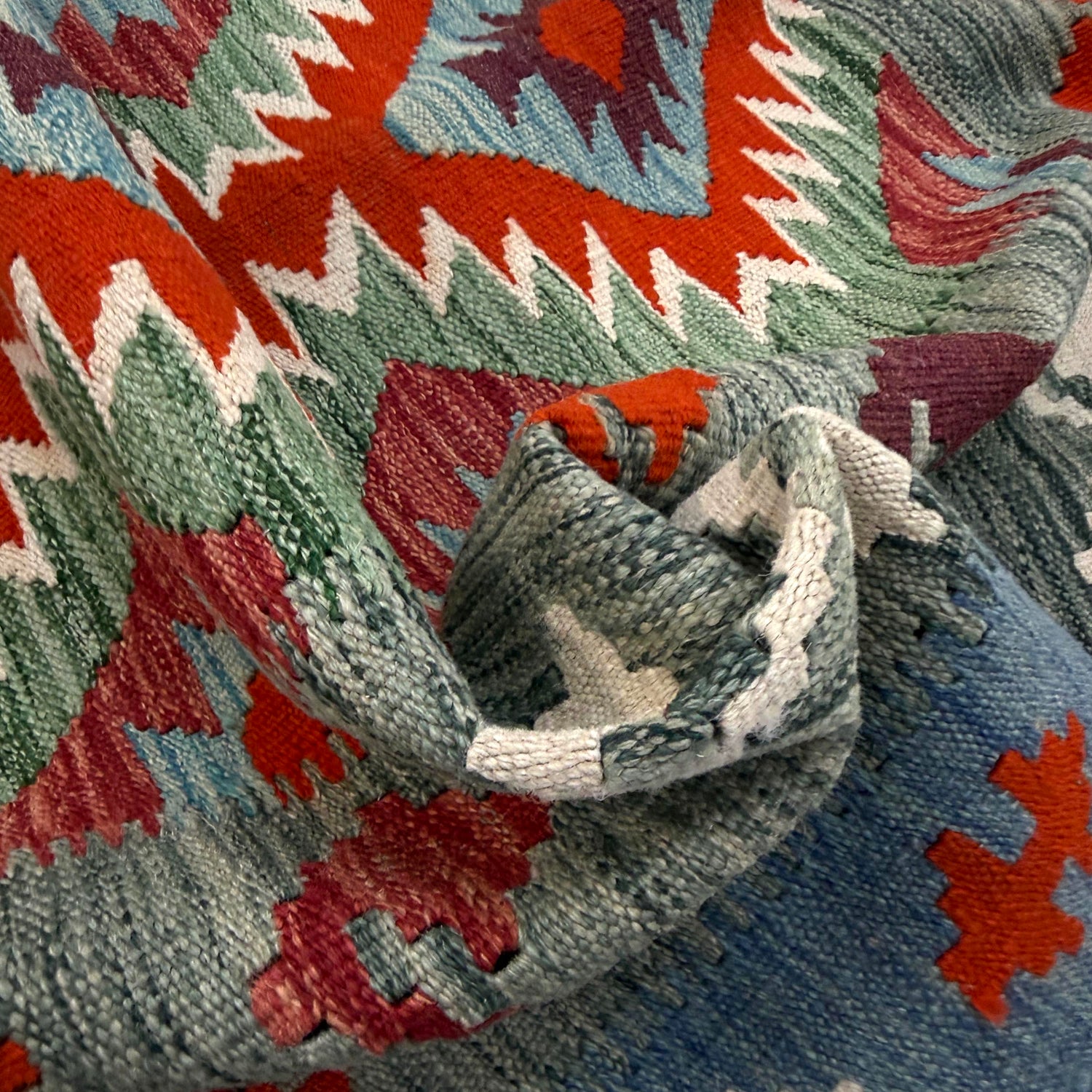 Handmade Vegetable Kelim 3' 9" x 5' 0" (ft) - No. R39033