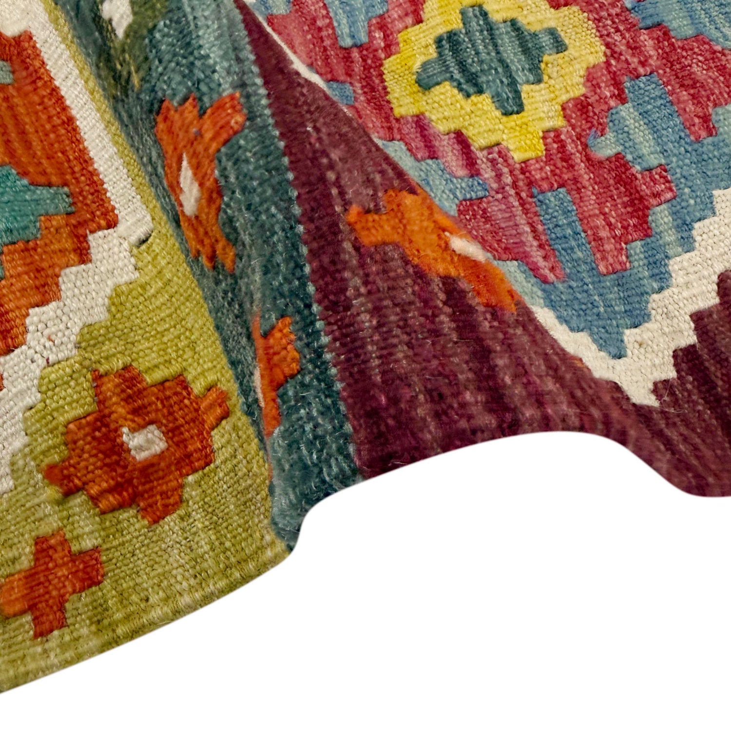 Handmade Vegetable Kilim 5' 2" x 6' 7" (ft) - No. R39036