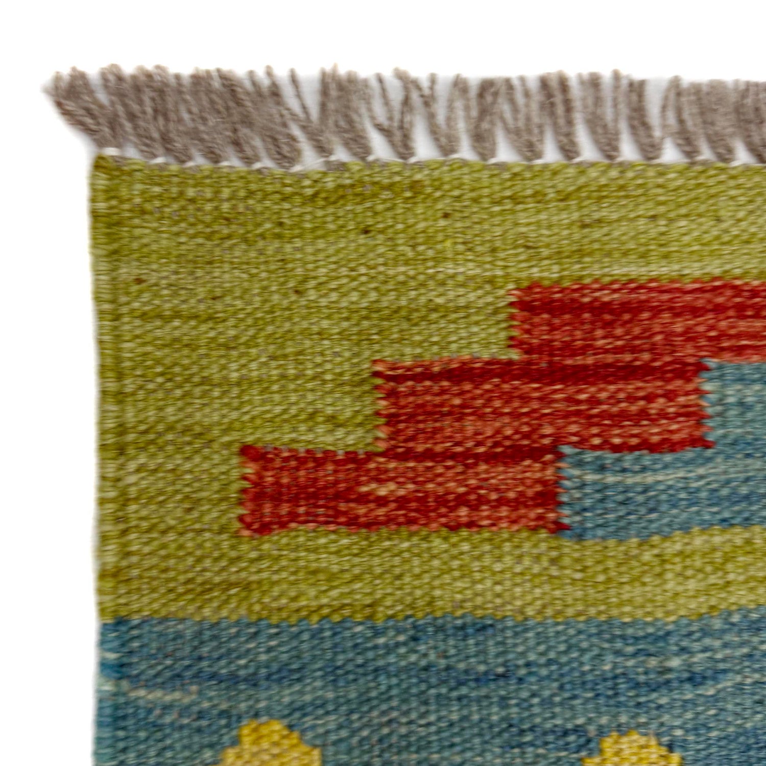 Handmade Vegetable Kilim 5' 2" x 6' 9" (ft) - No. R39046