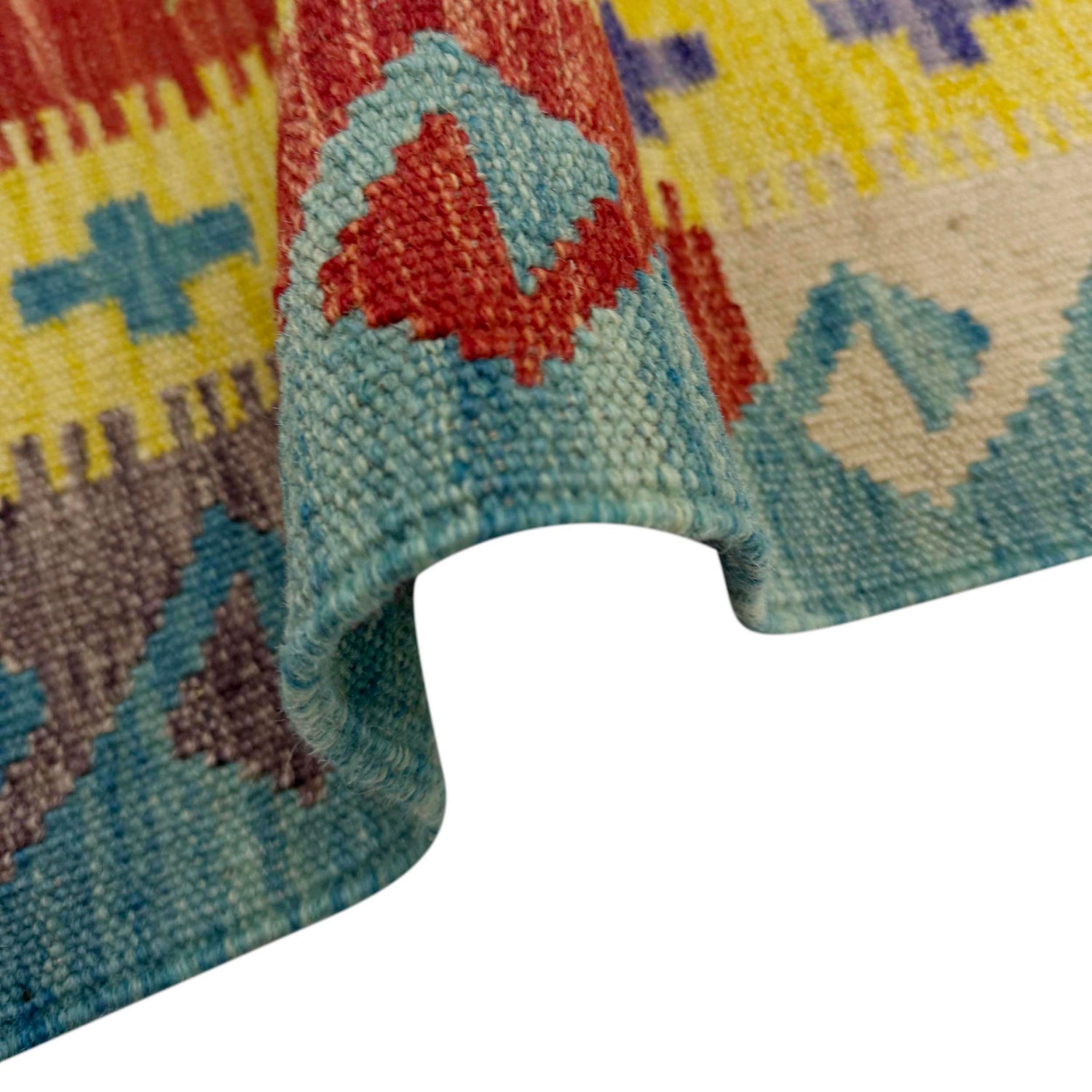 Handmade Vegetable Kilim 5' 2" x 6' 9" (ft) - No. R39046