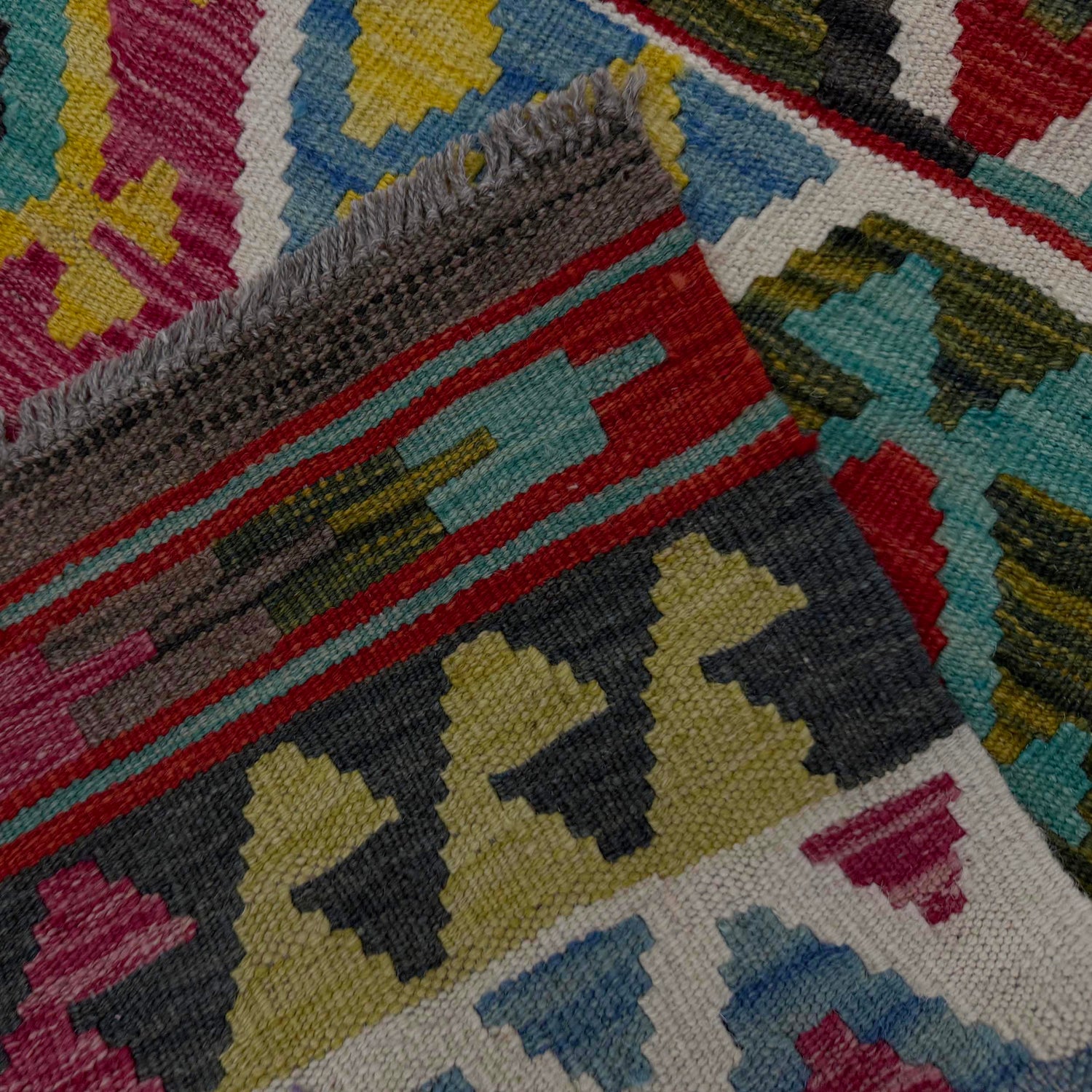 Handmade Vegetable Kelim 4' 9" x 6' 8" (ft) - No. R39047