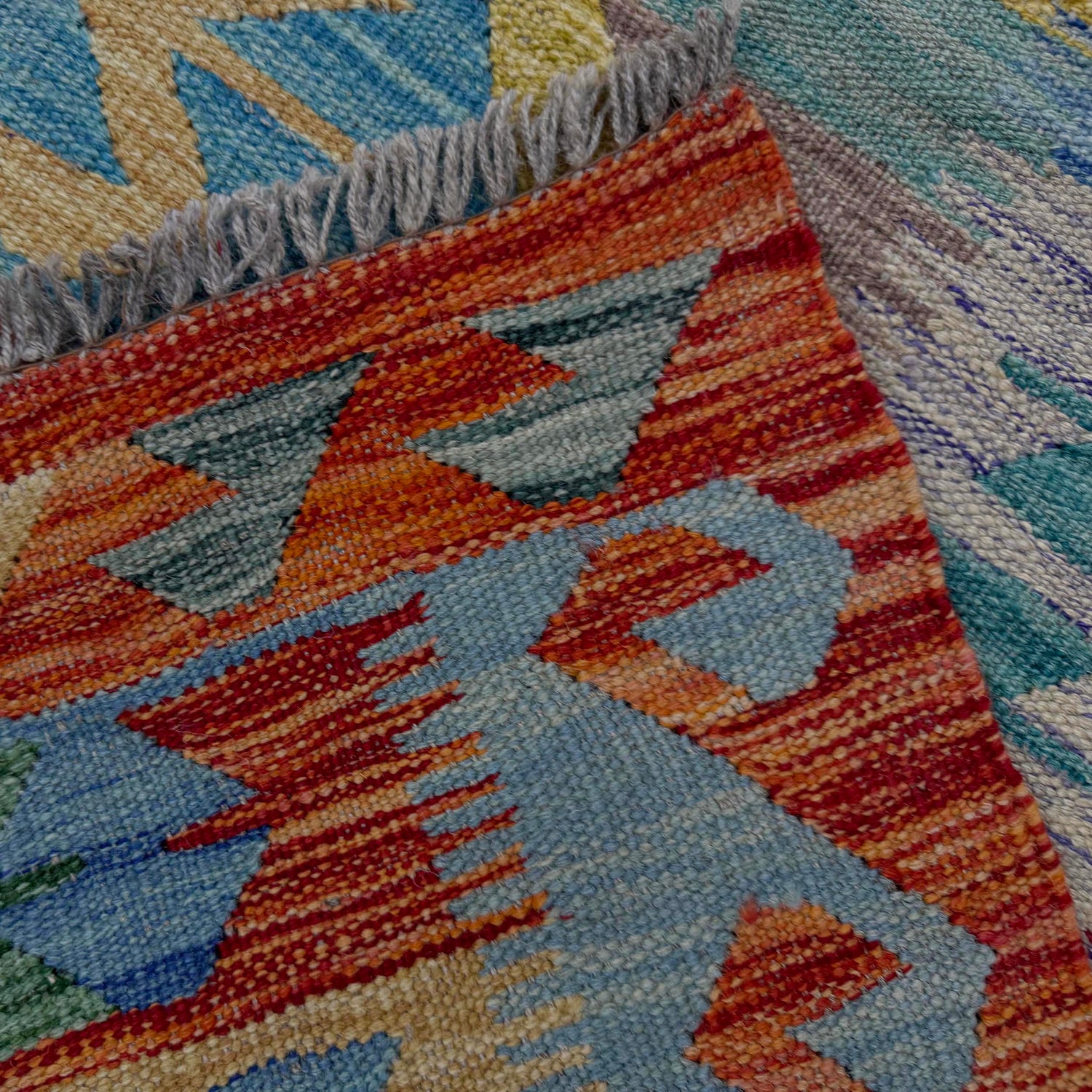 Handmade Vegetable Kelim 5' 11" x 8' 0" (ft) - No. R39049