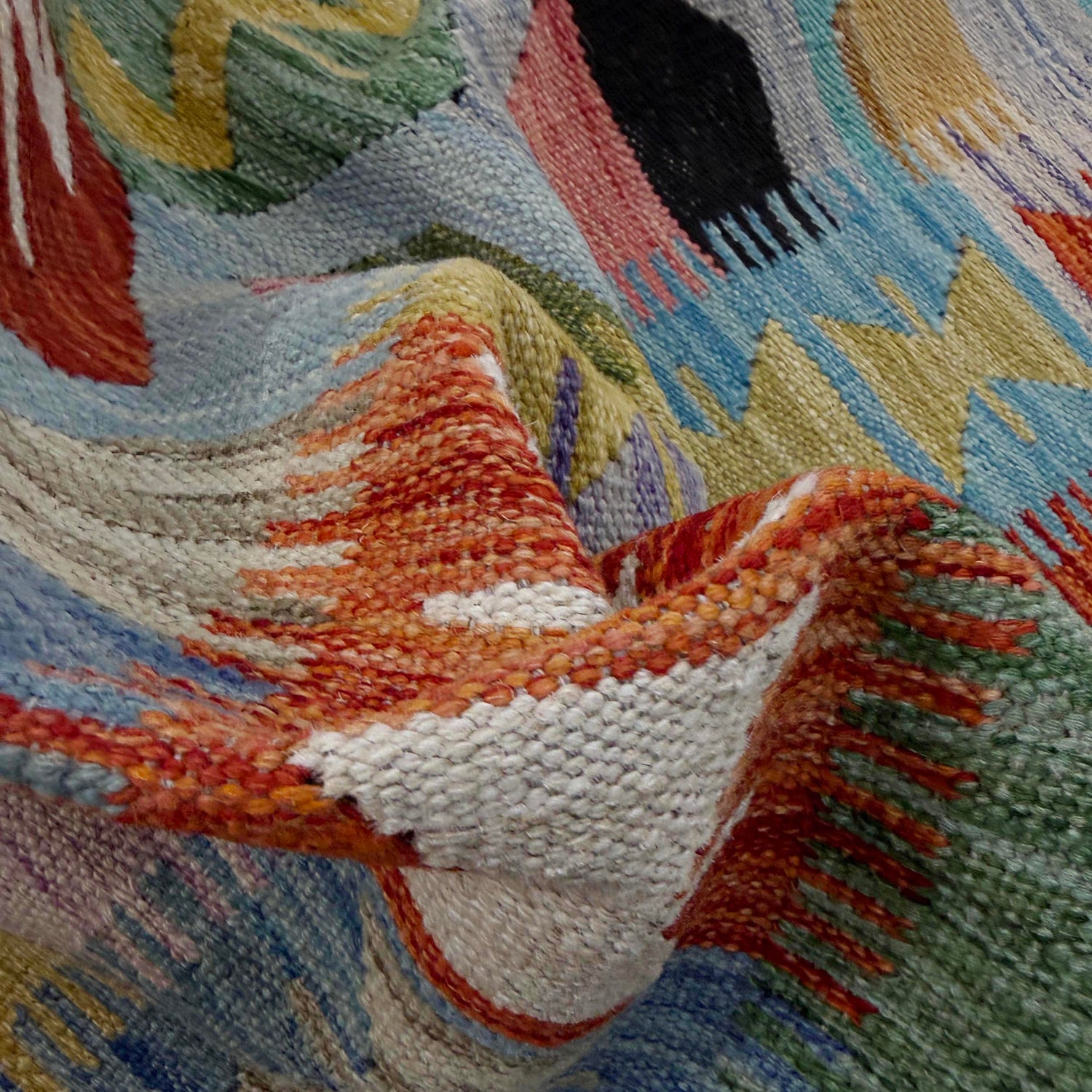 Handmade Vegetable Kelim 5' 11" x 8' 0" (ft) - No. R39049