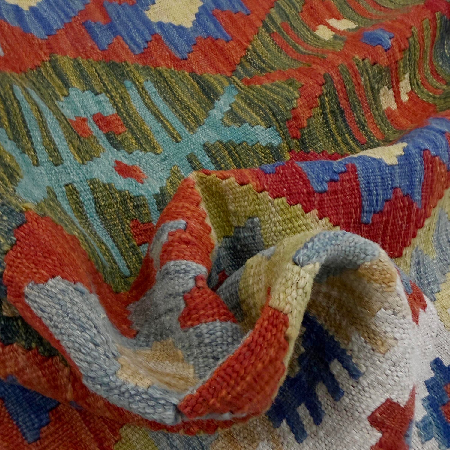 Handmade Vegetable Kilim 4' 11" x 6' 7" (ft) - No. R39050