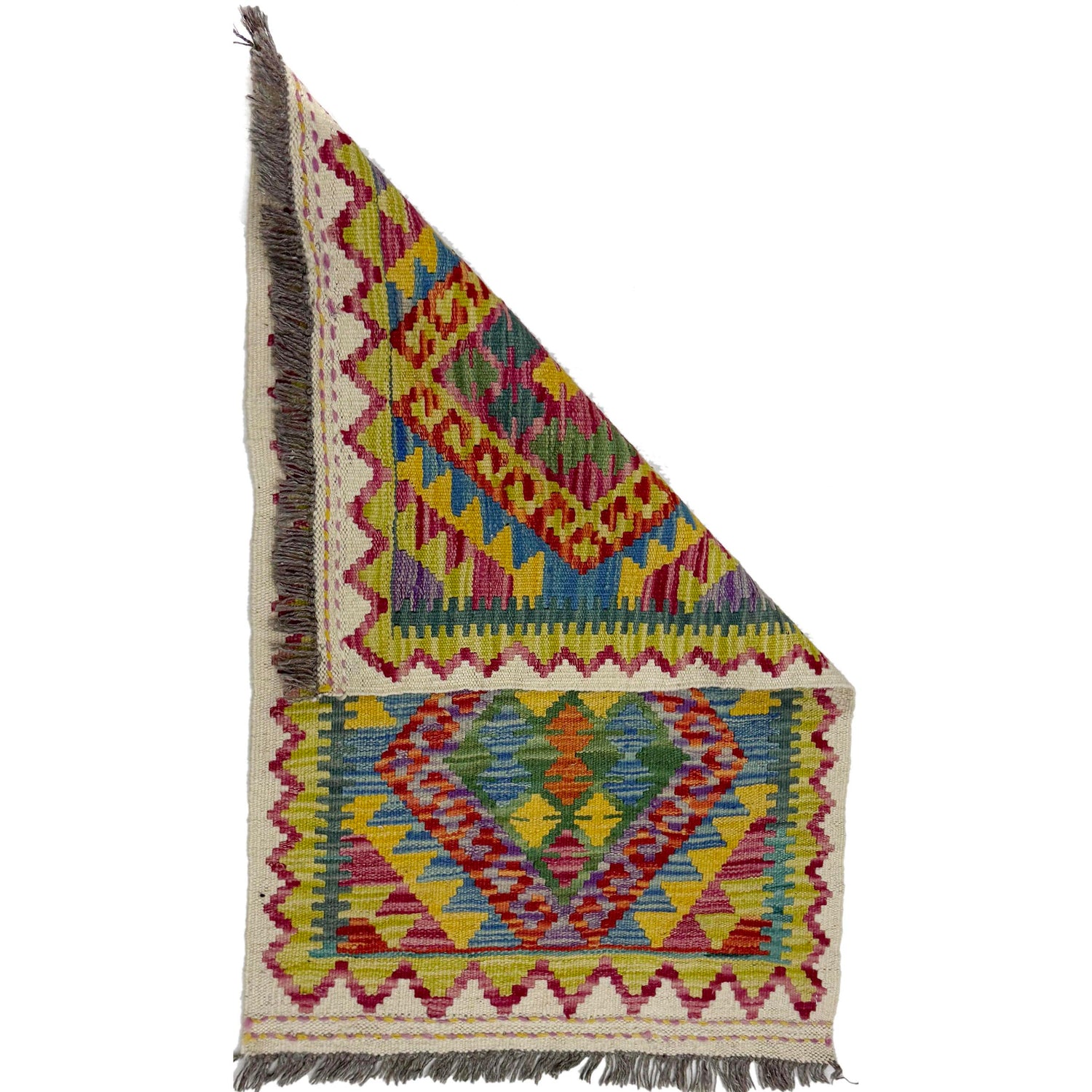 Handmade Vegetable Kilim 2' 0" x 3' 1" (ft) - No. R39055